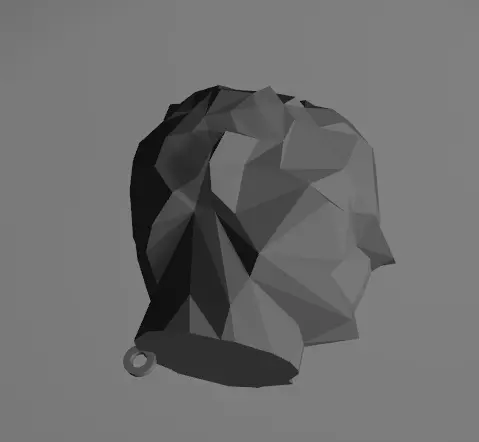 MODERN CAESAR BUST KEY CHAIN Free 3D print model