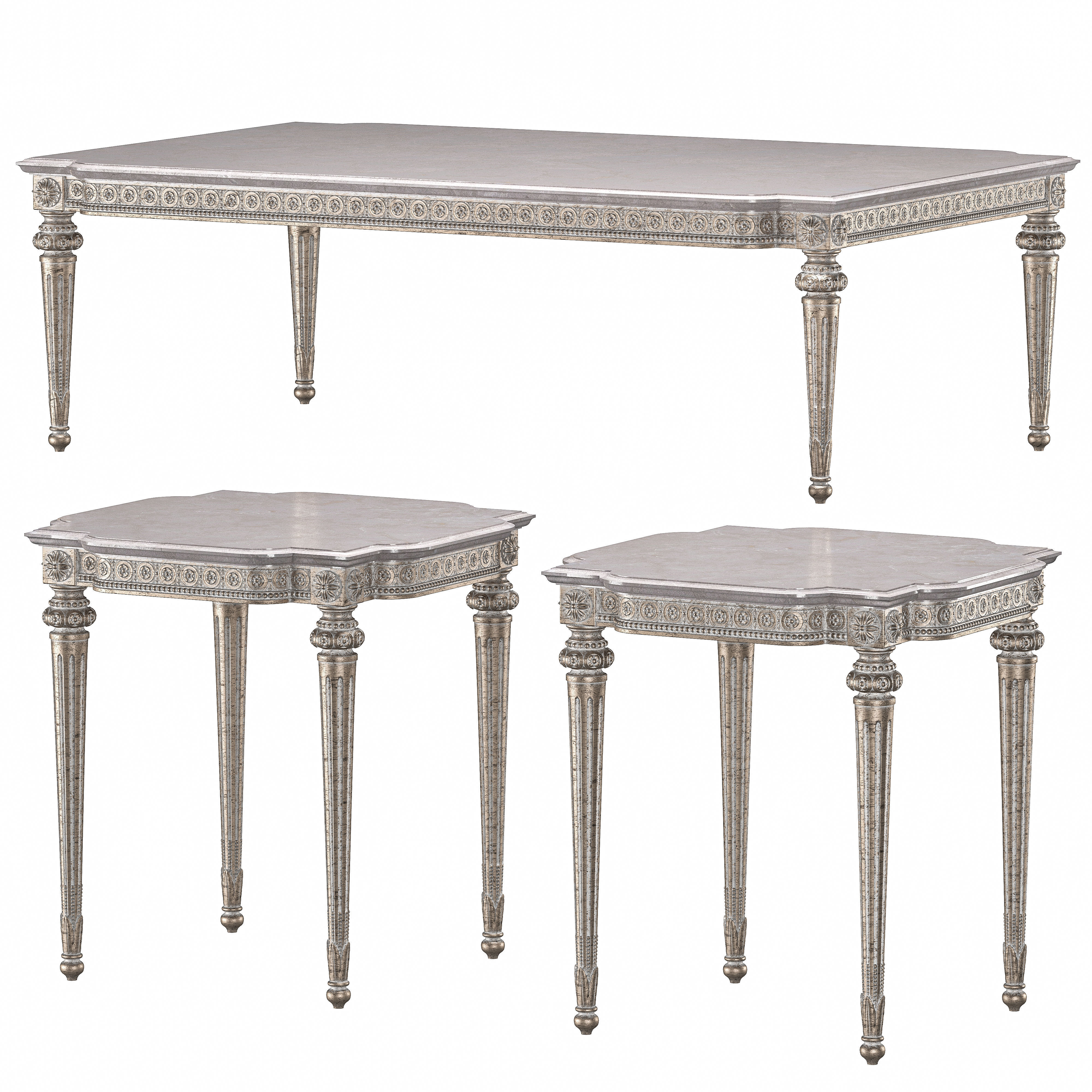 theodore alexander fontenay coffee table 3D model_1