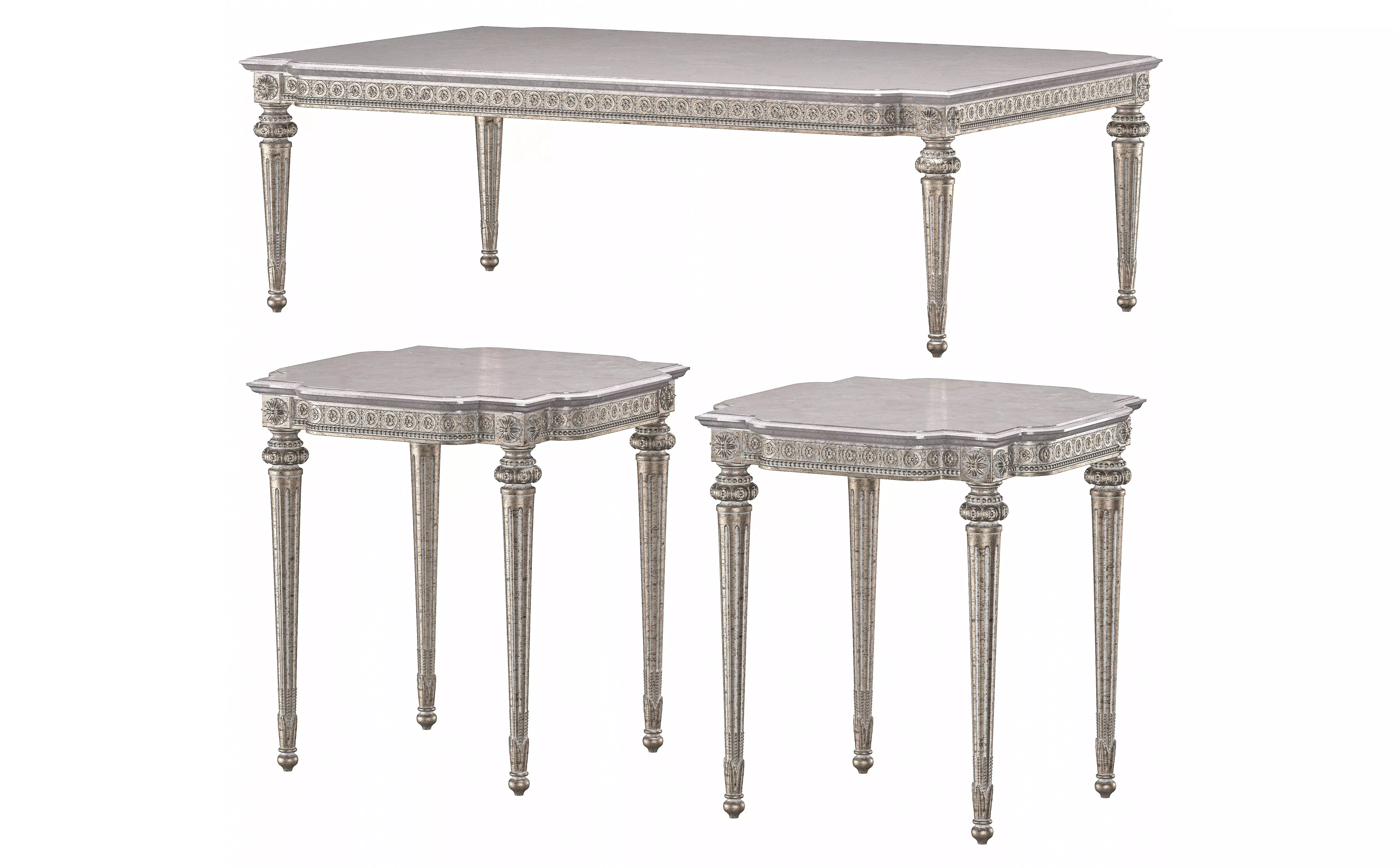 theodore alexander fontenay coffee table 3D model_0