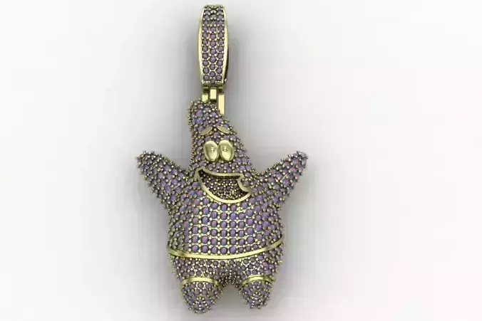 Patrick Star-inspired medal 3D print model