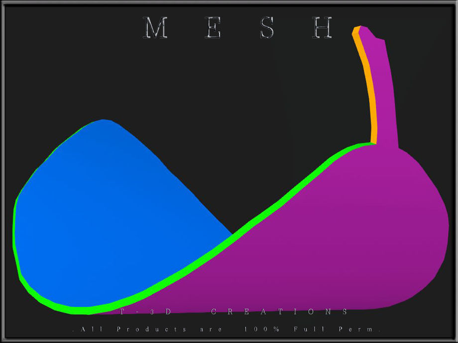 Autumn orange leaf 02 - Curved Low-poly 3D model_7
