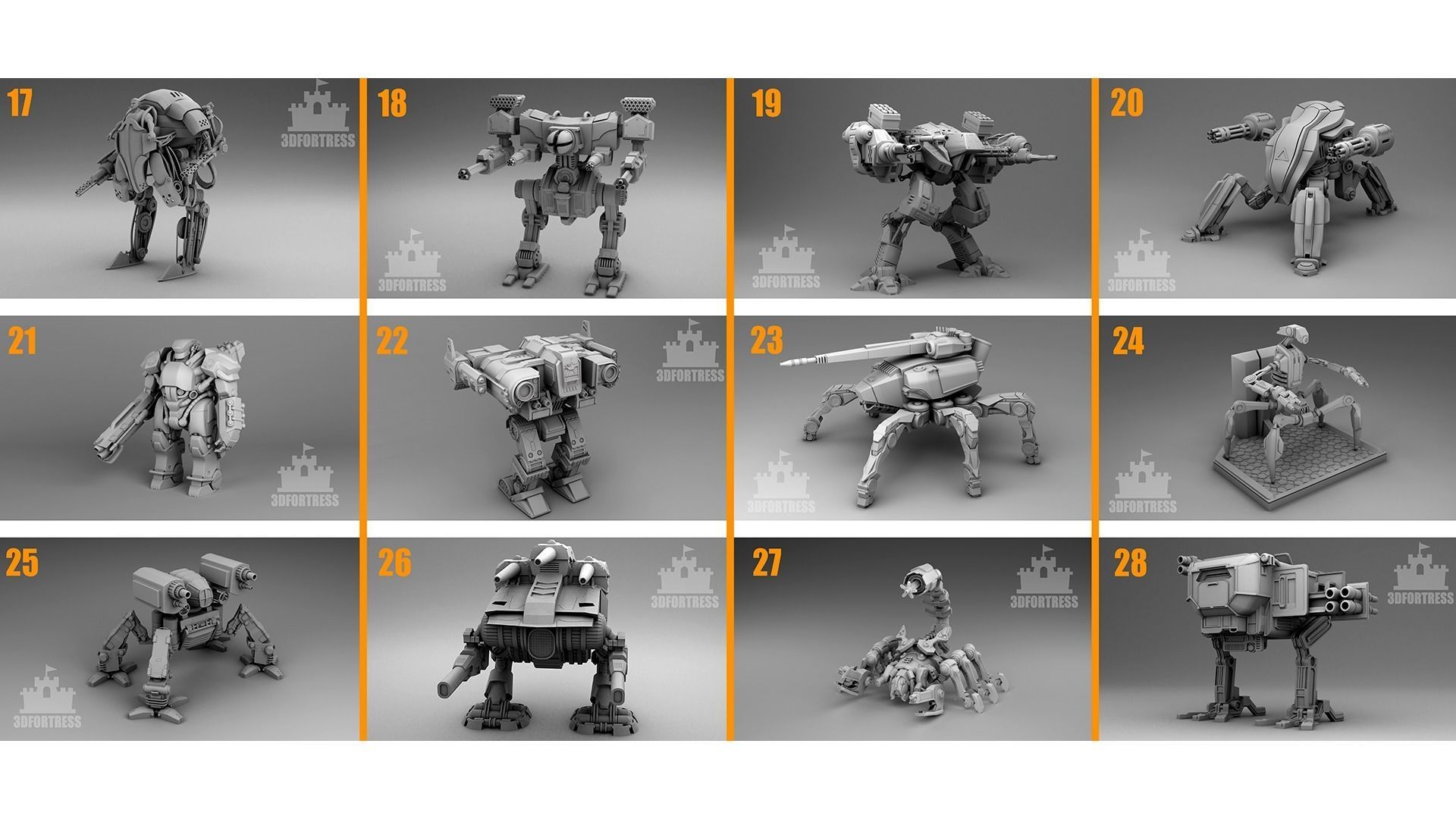 Cyber library - Robots 3D Model Collection_7