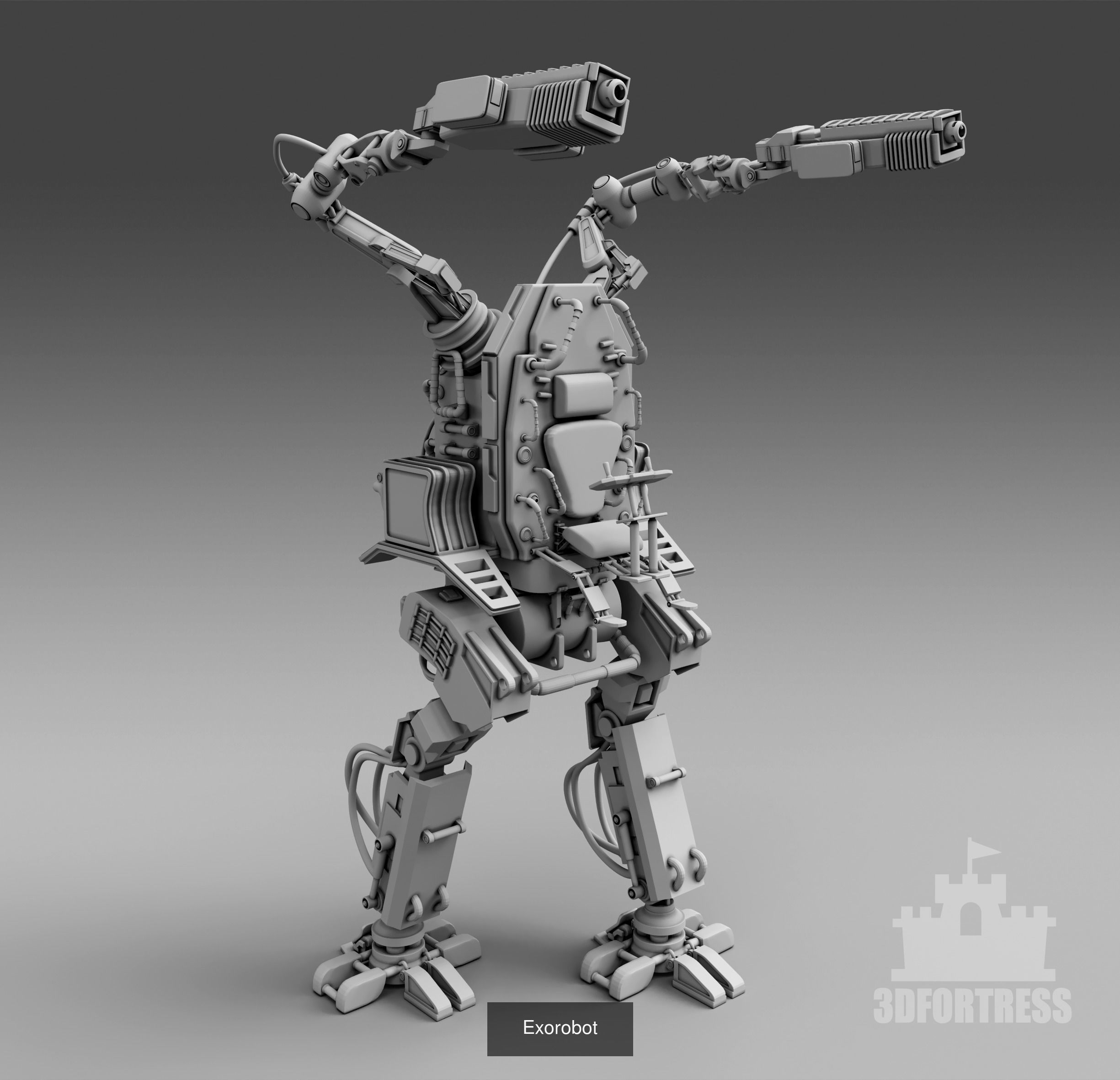 Cyber library - Robots 3D Model Collection_106