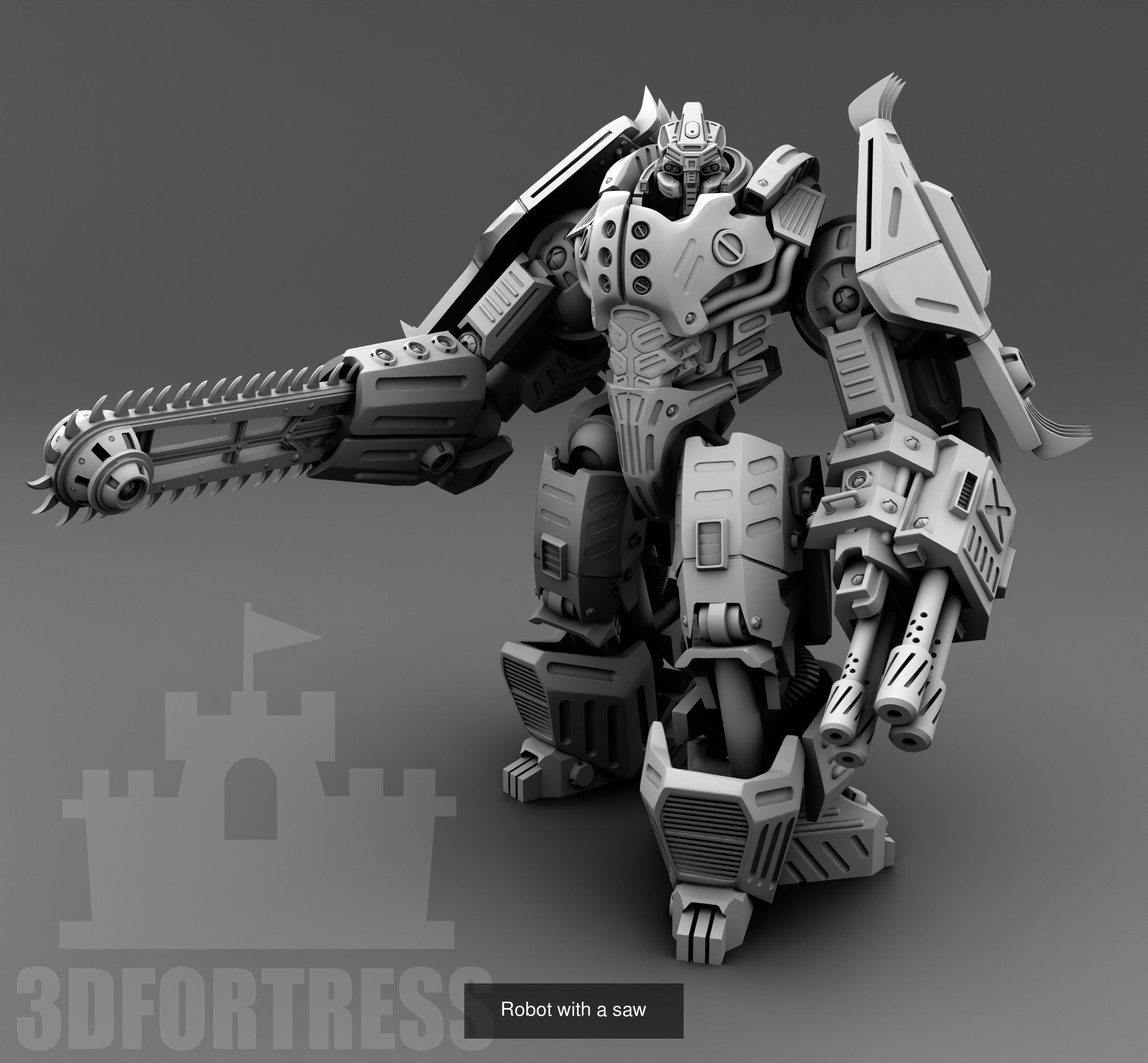 Cyber library - Robots 3D Model Collection_58