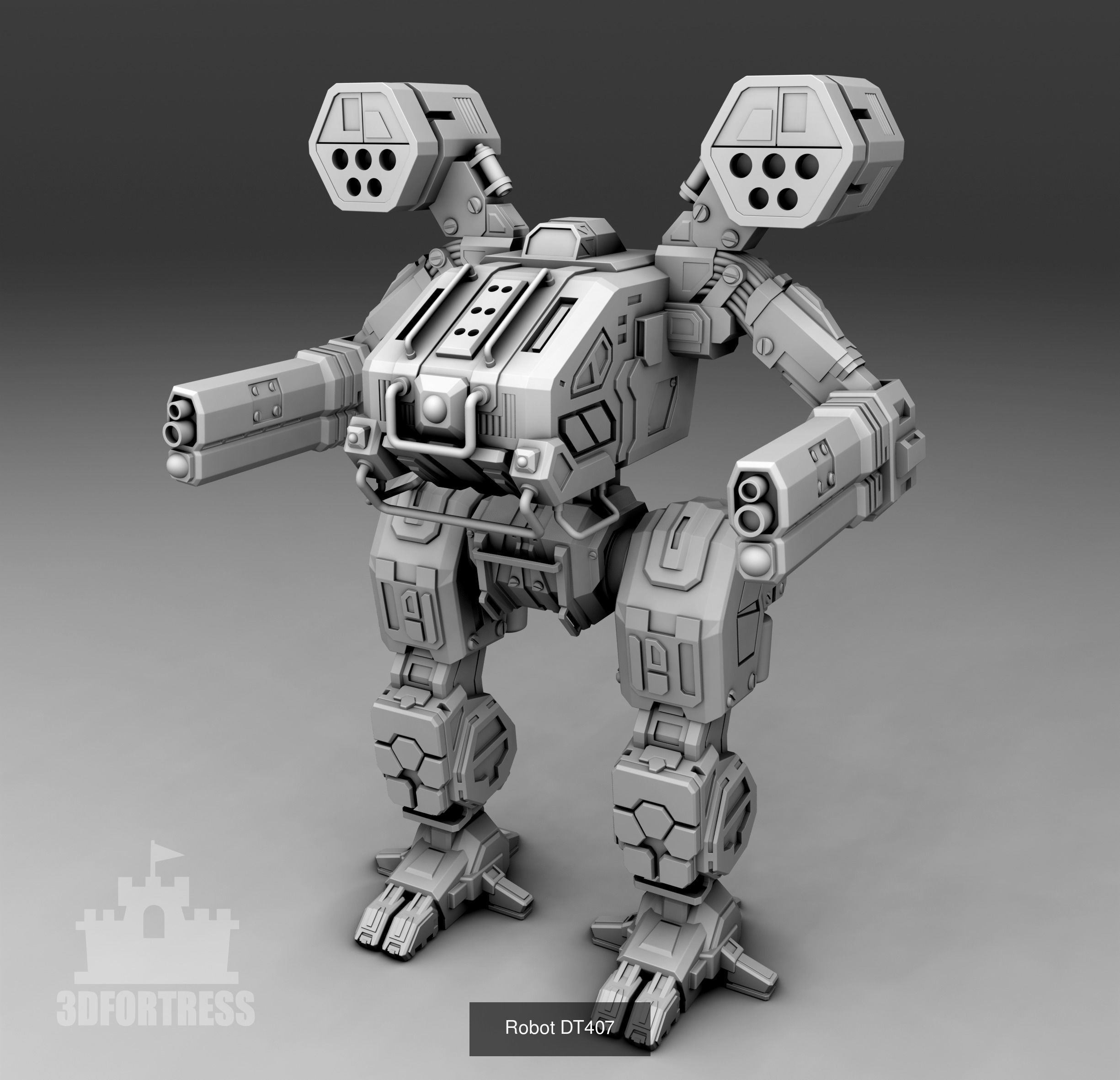 Cyber library - Robots 3D Model Collection_100