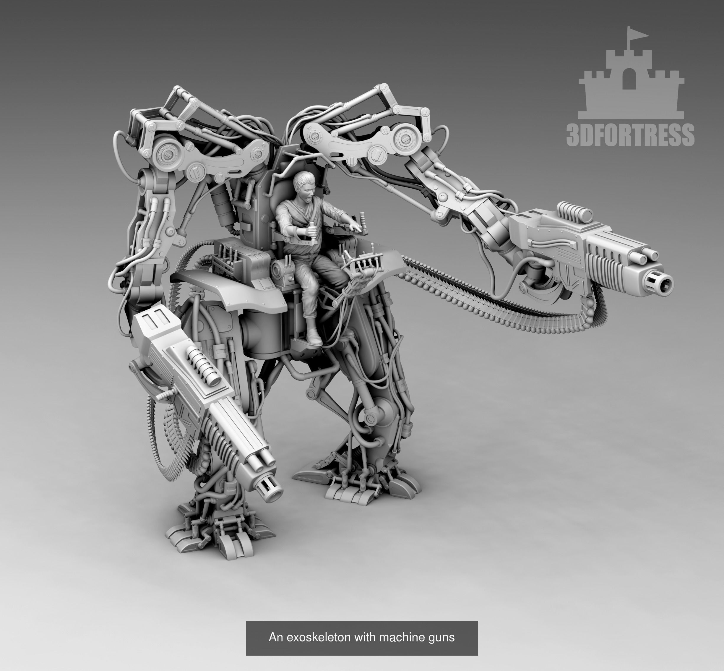 Cyber library - Robots 3D Model Collection_85