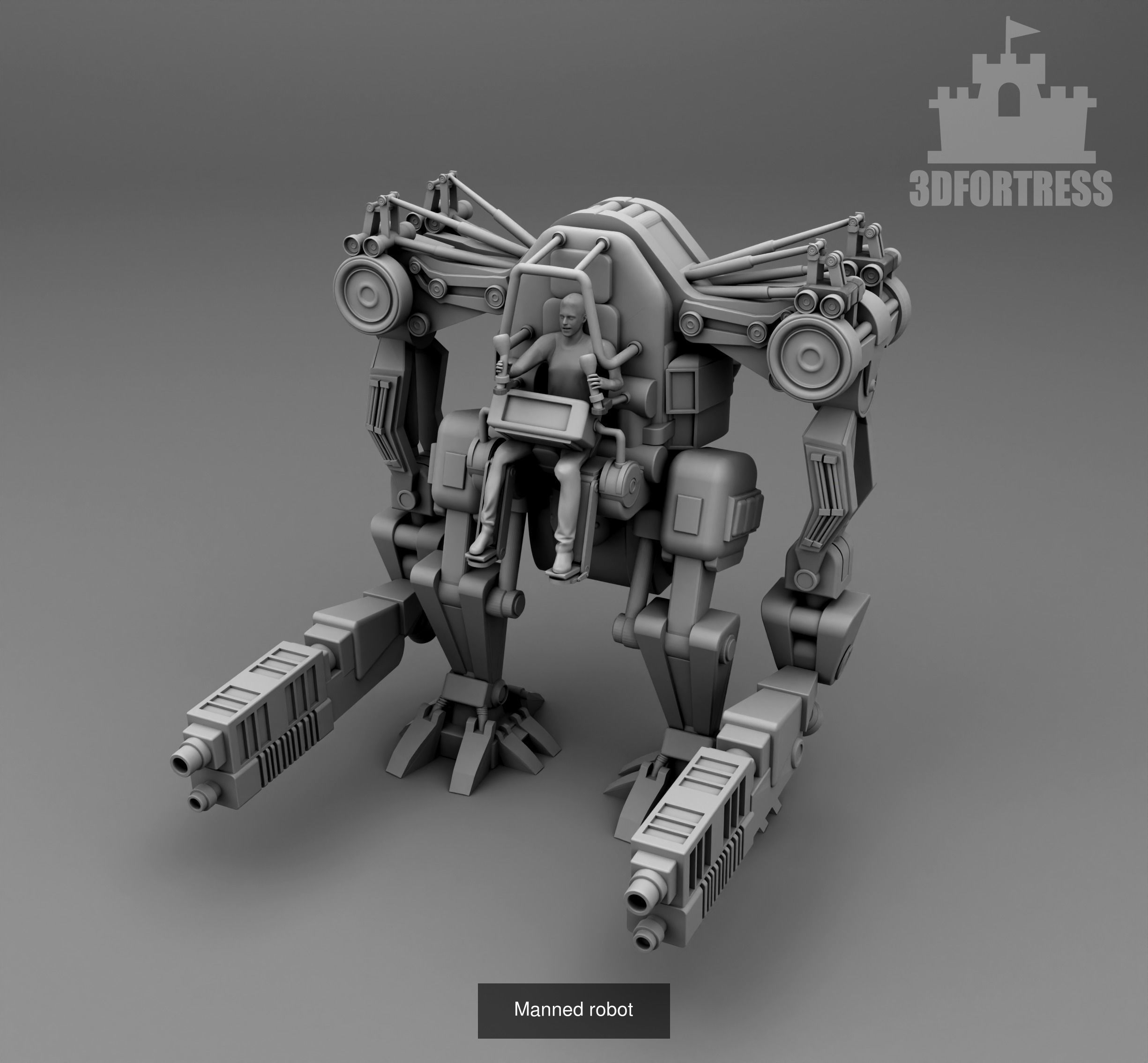 Cyber library - Robots 3D Model Collection_46