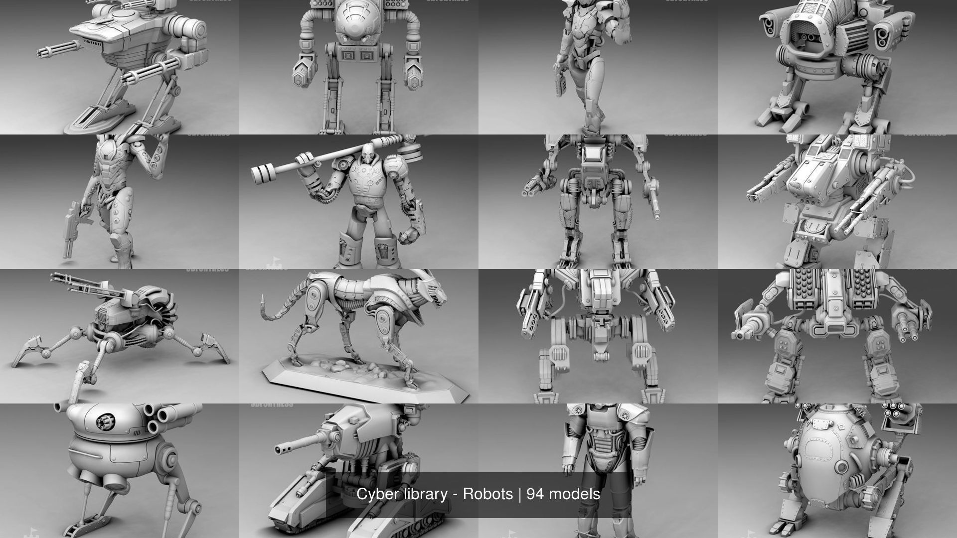 Cyber library - Robots 3D Model Collection_12