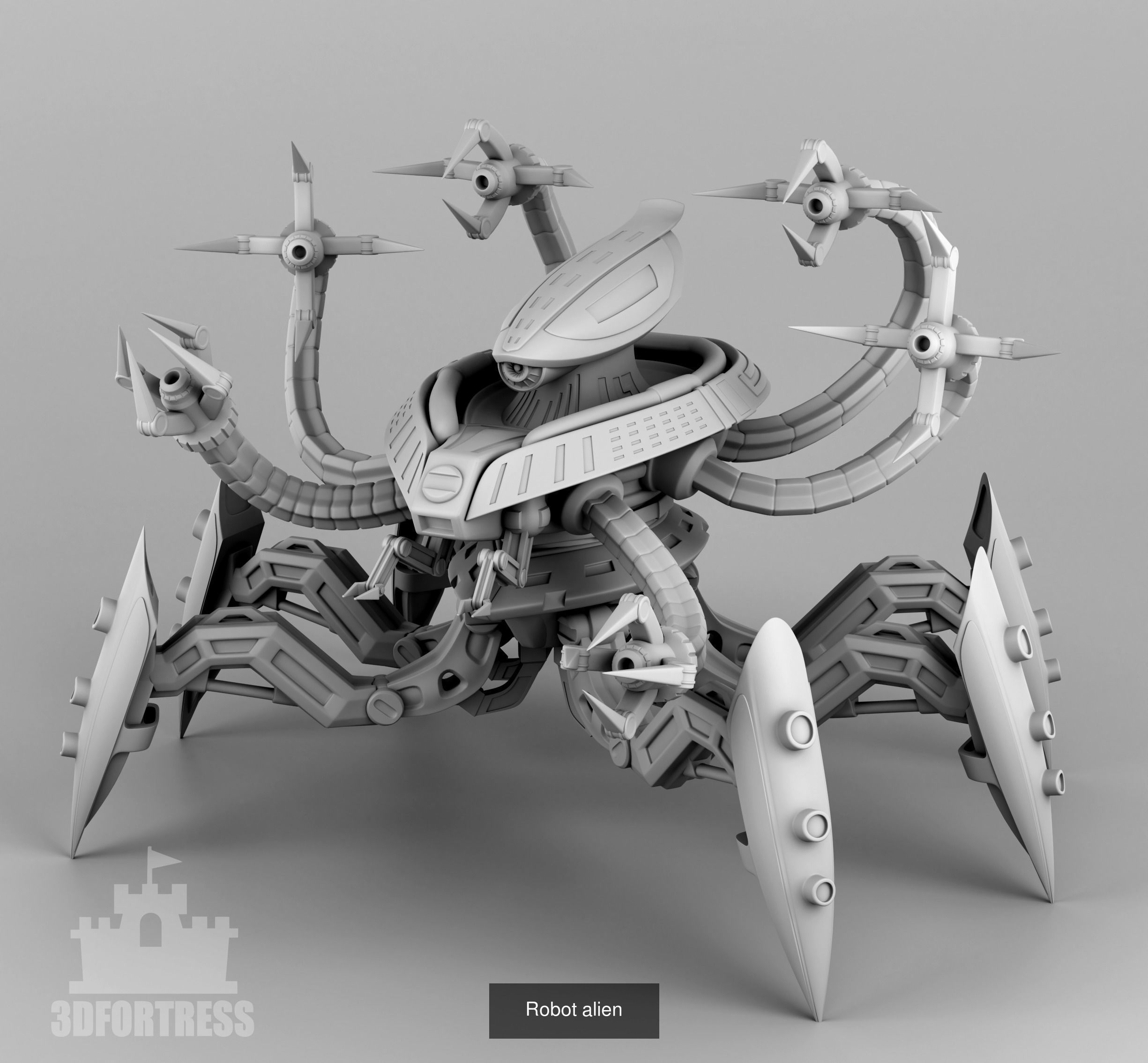 Cyber library - Robots 3D Model Collection_28