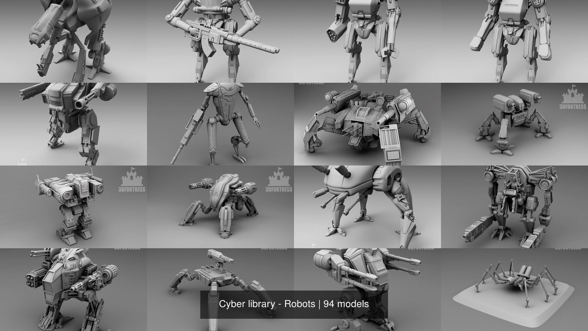 Cyber library - Robots 3D Model Collection_5