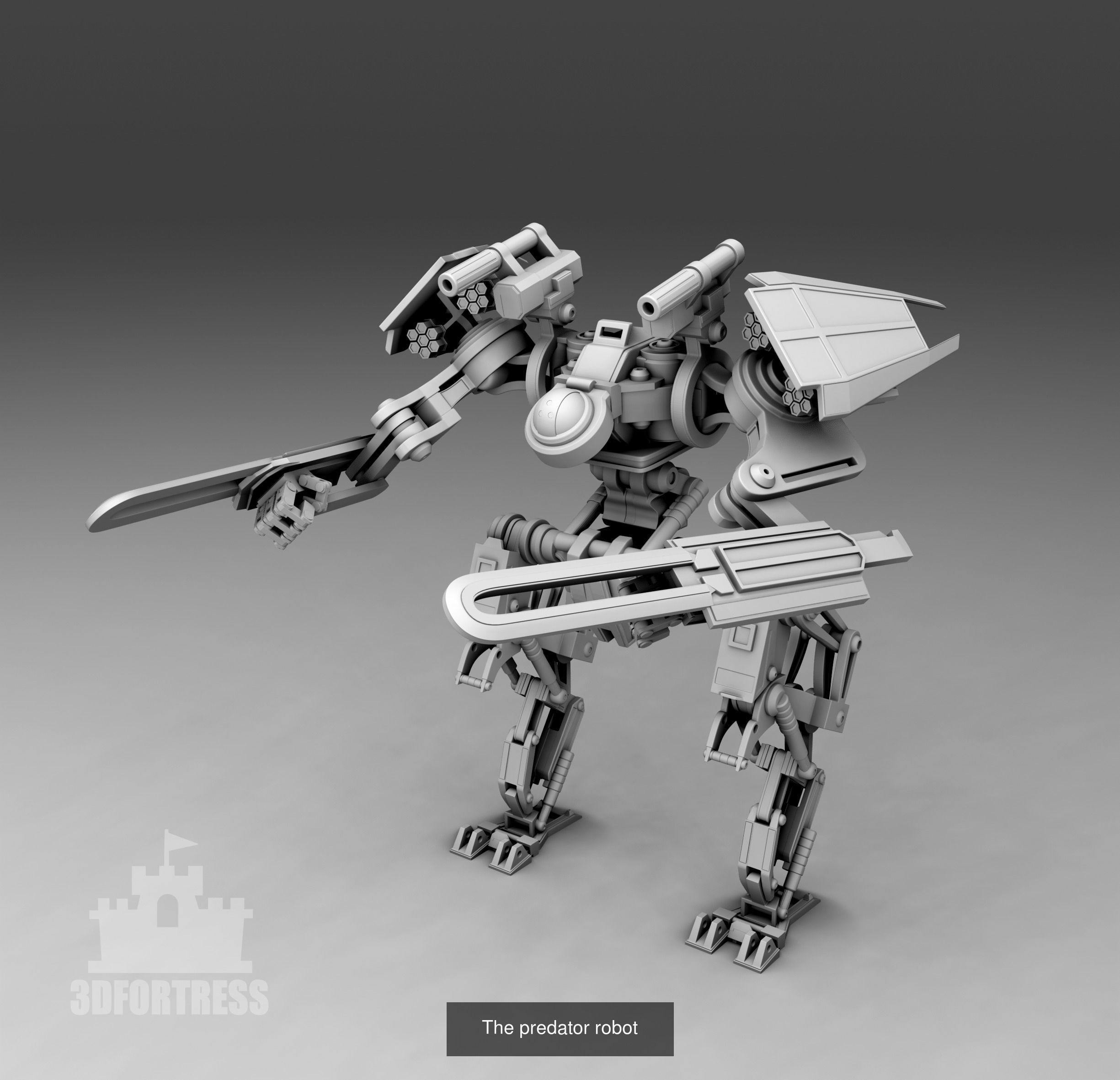 Cyber library - Robots 3D Model Collection_104