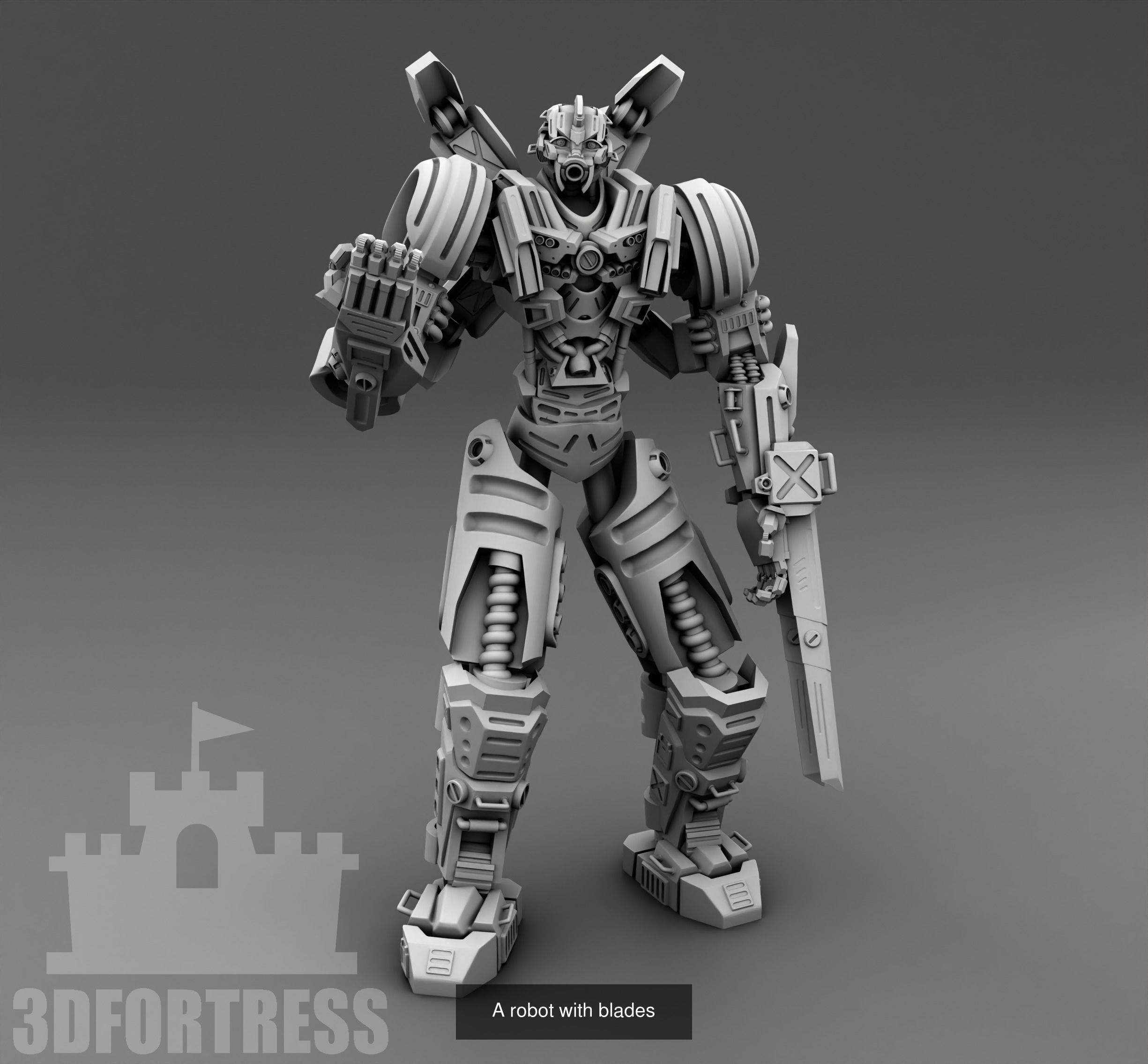 Cyber library - Robots 3D Model Collection_59