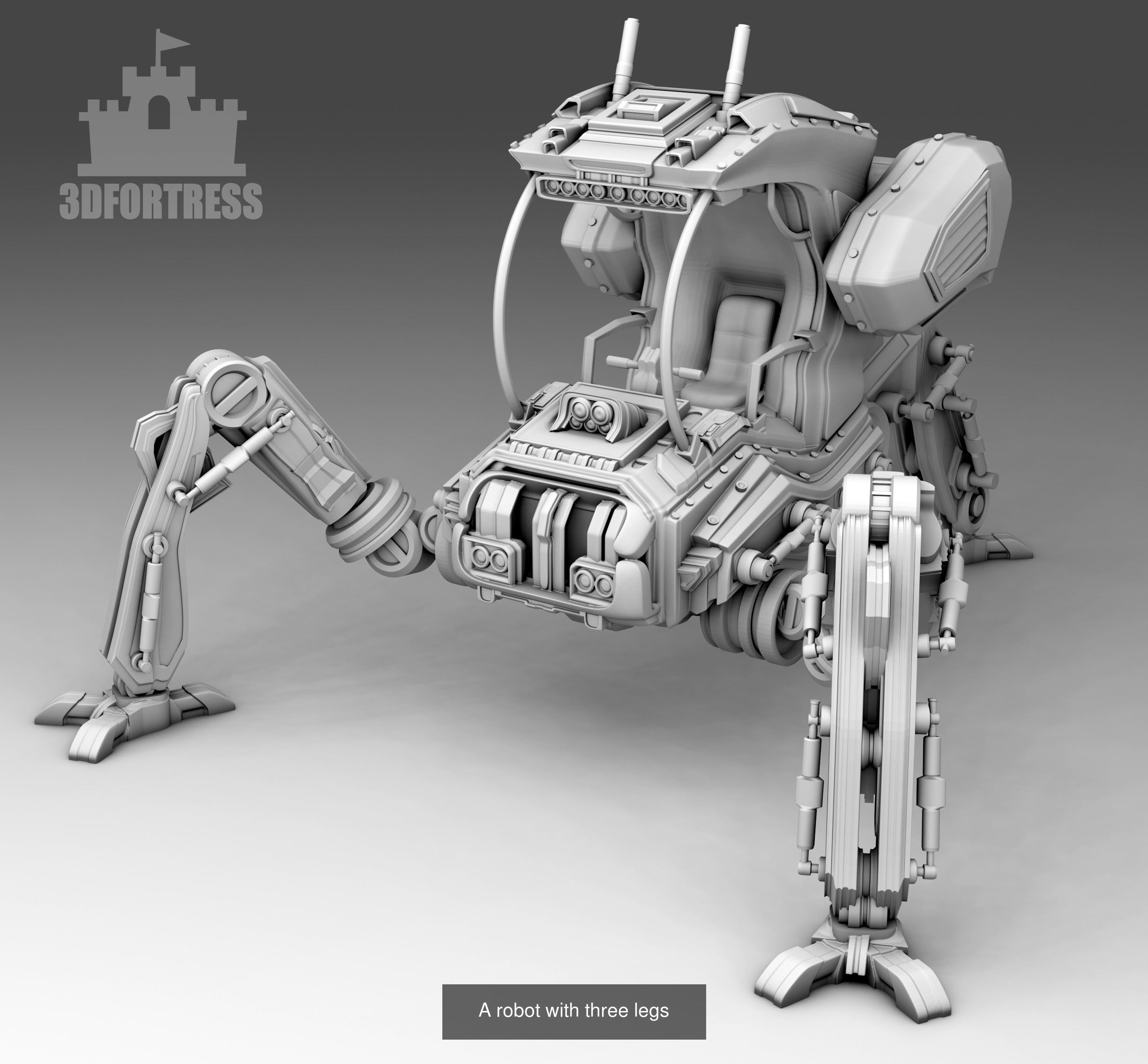 Cyber library - Robots 3D Model Collection_64