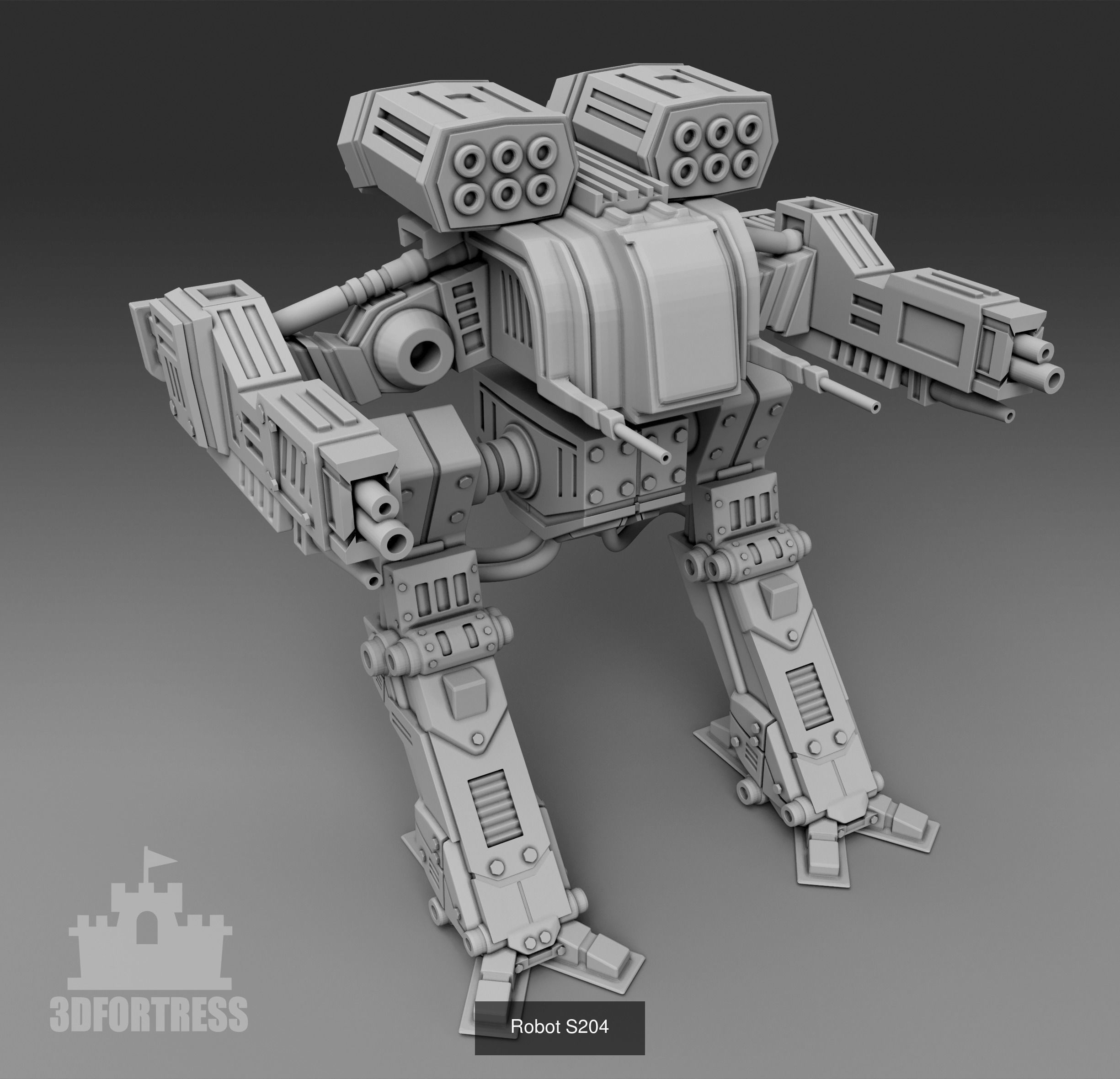 Cyber library - Robots 3D Model Collection_107