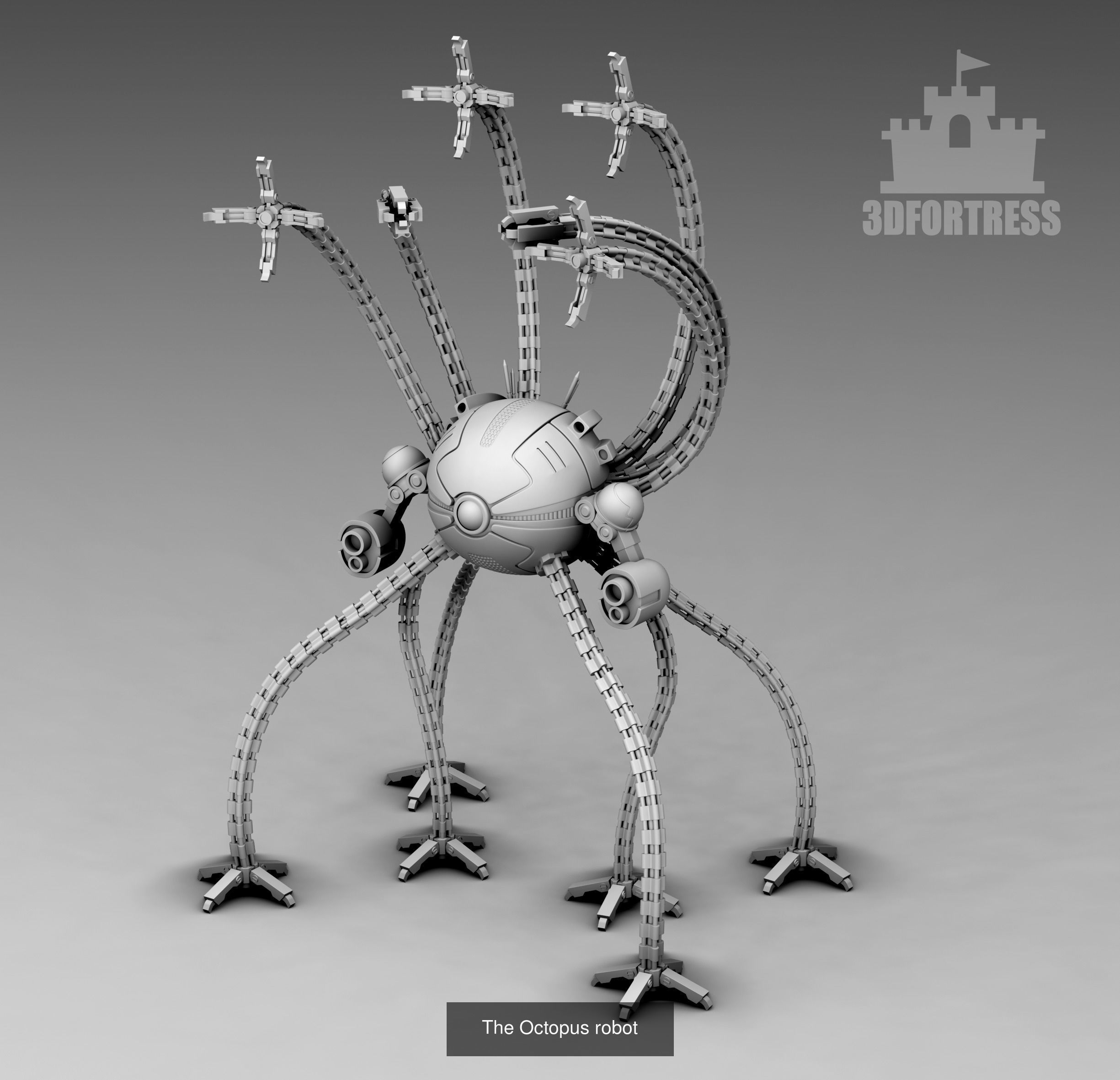 Cyber library - Robots 3D Model Collection_98