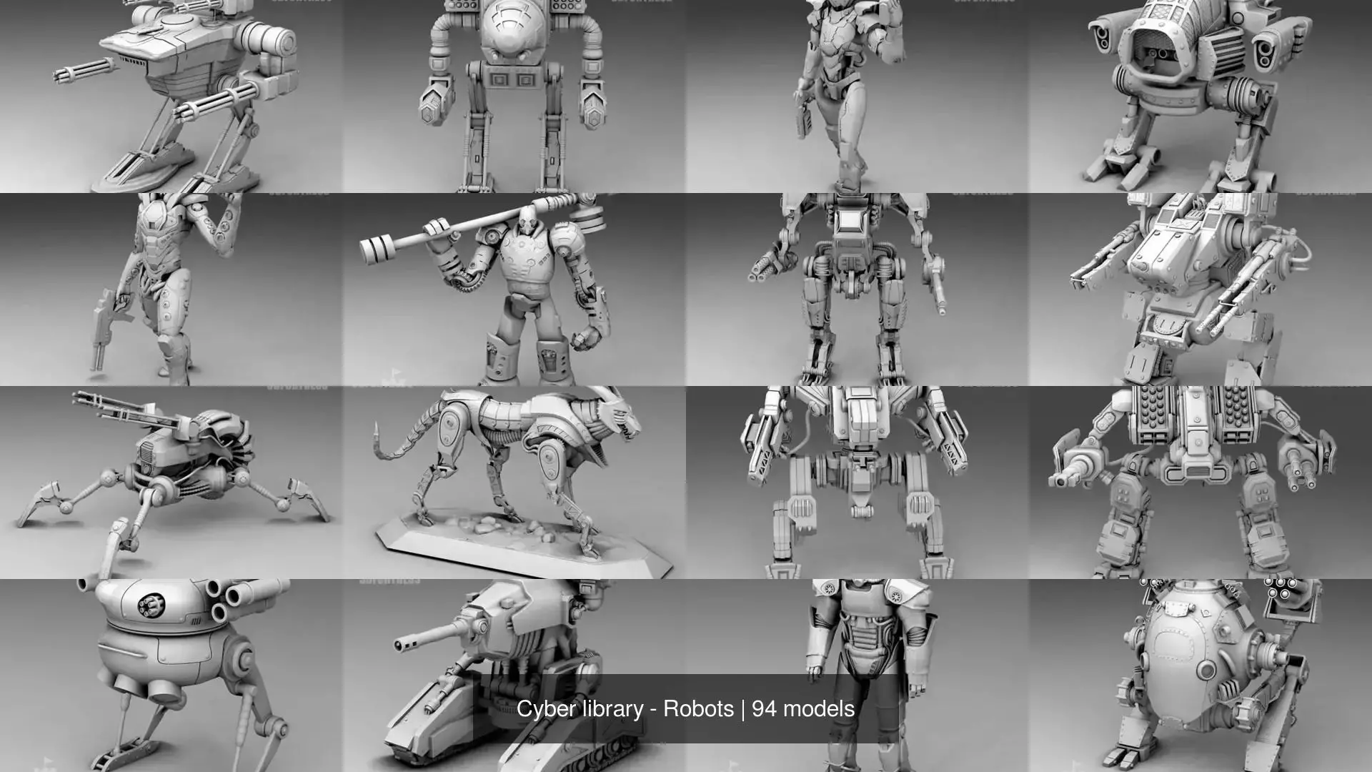 Cyber library - Robots 3D Model Collection_6