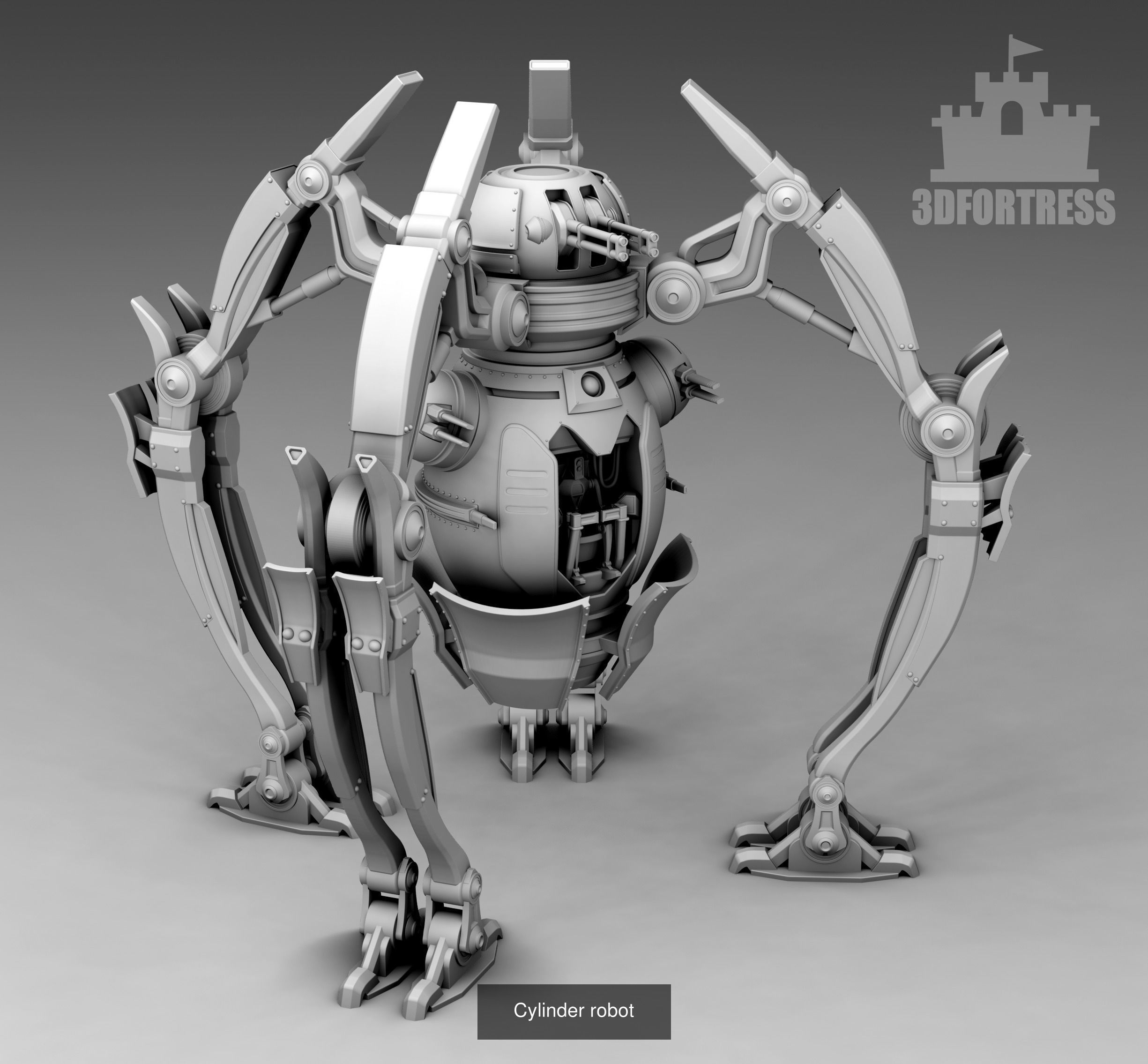Cyber library - Robots 3D Model Collection_61