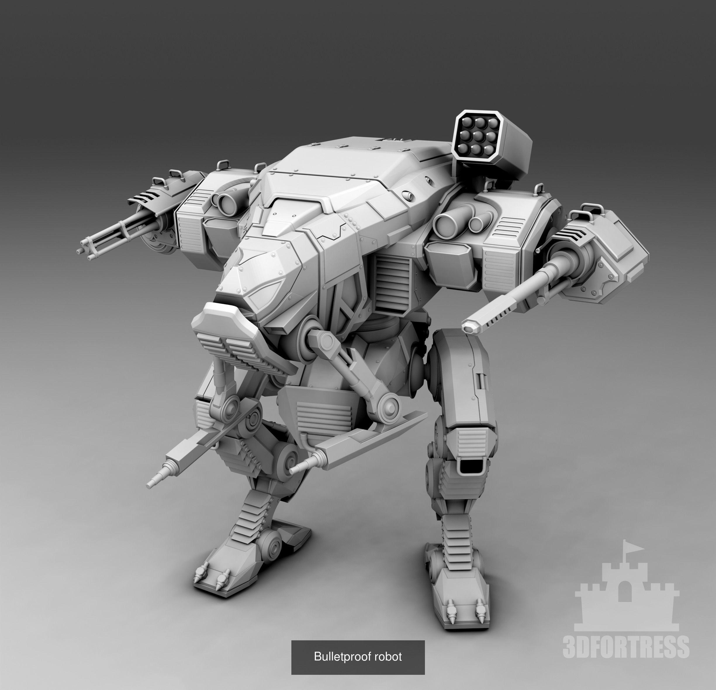 Cyber library - Robots 3D Model Collection_108