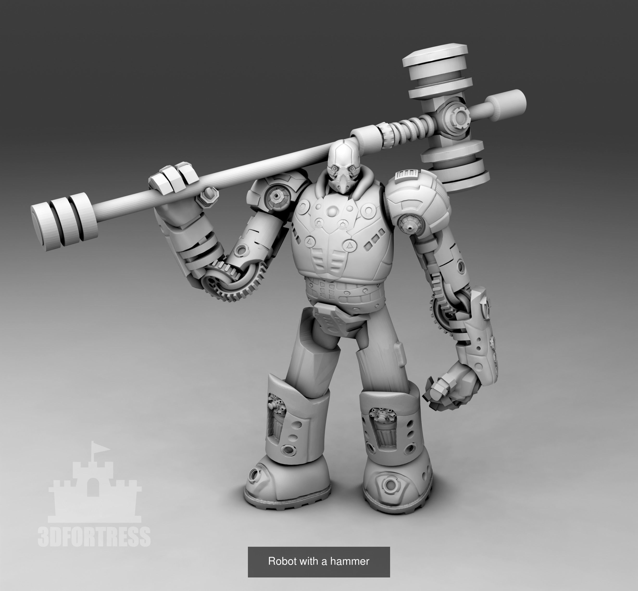 Cyber library - Robots 3D Model Collection_72