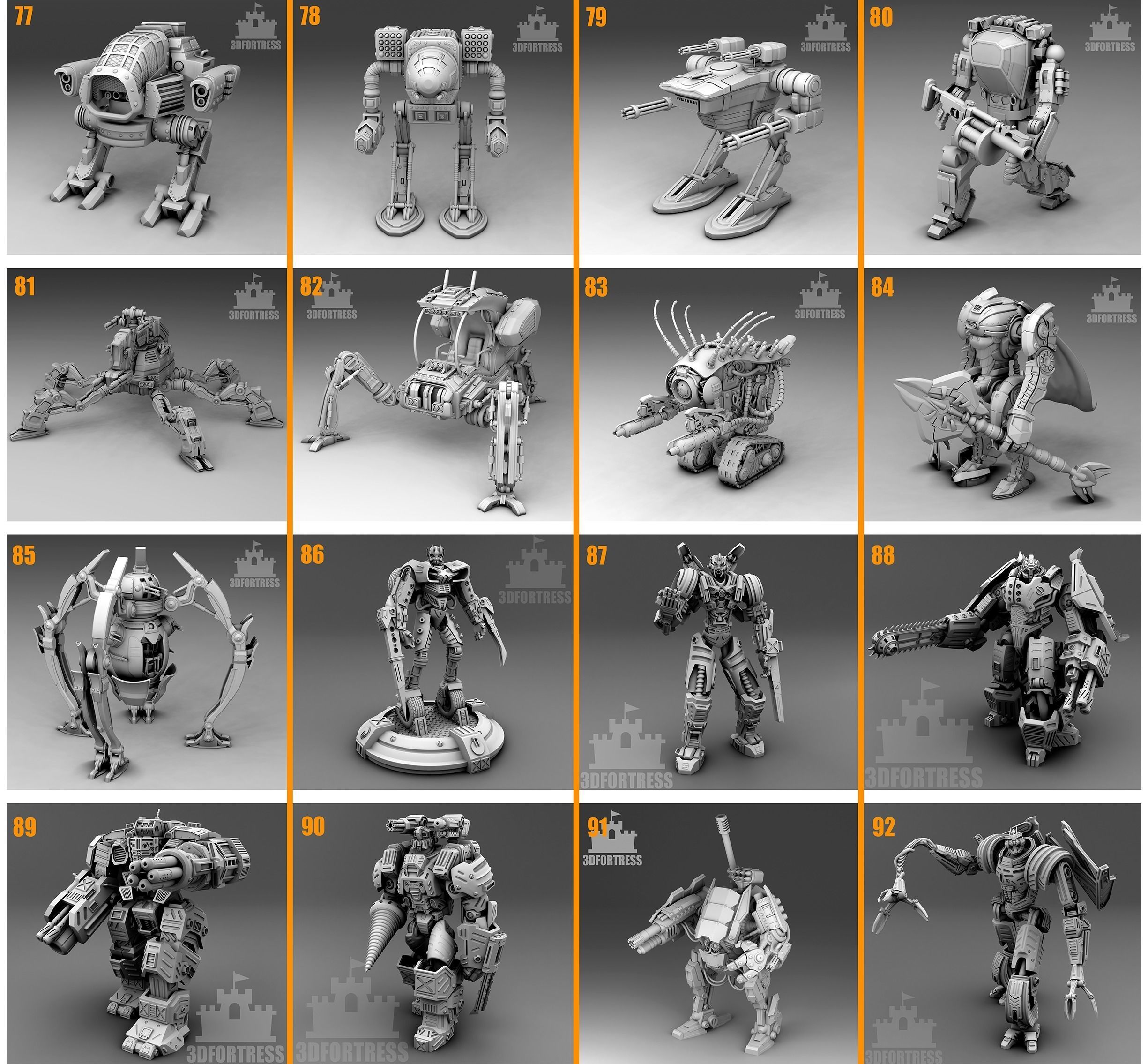 Cyber library - Robots 3D Model Collection_18