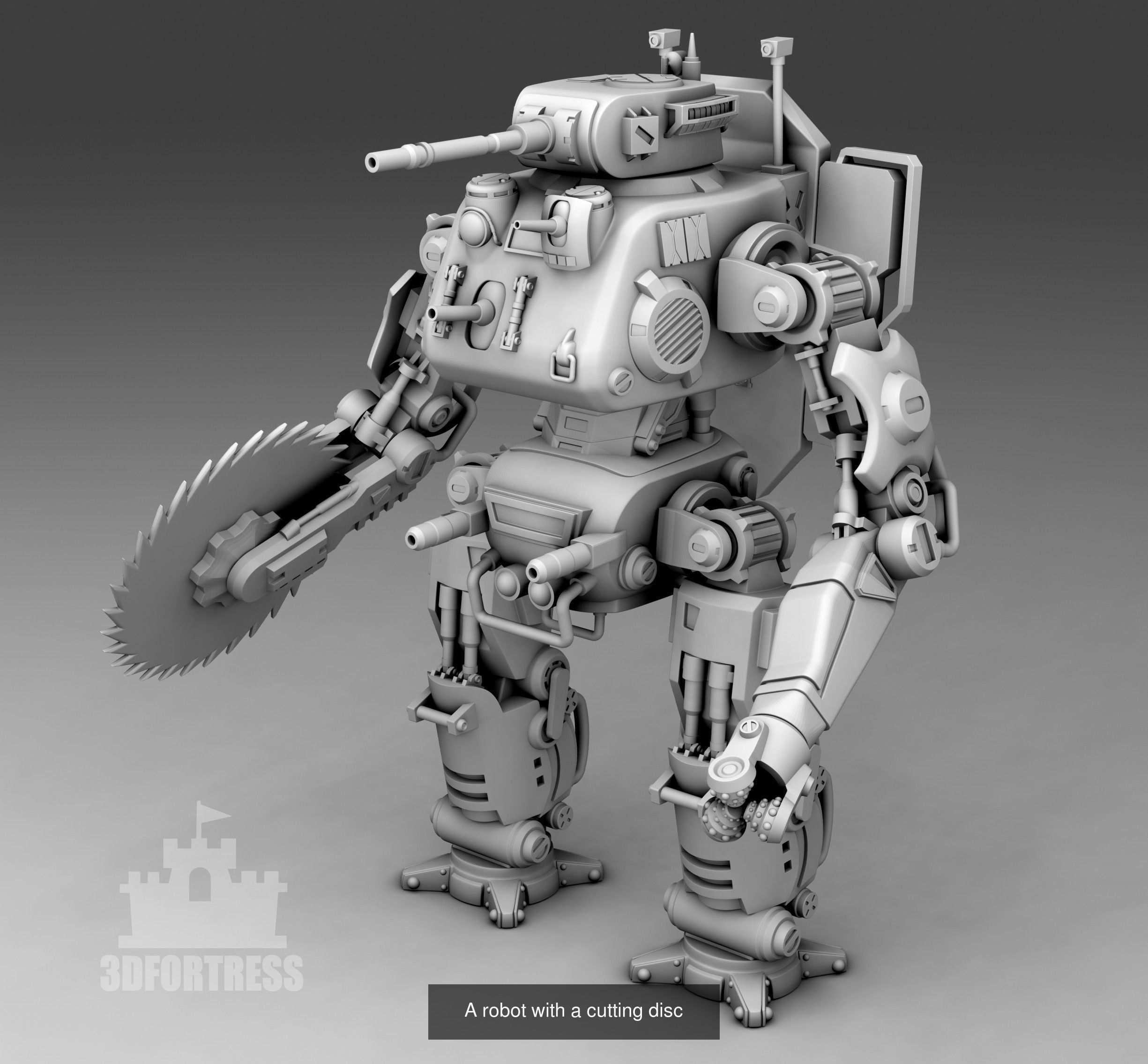Cyber library - Robots 3D Model Collection_93