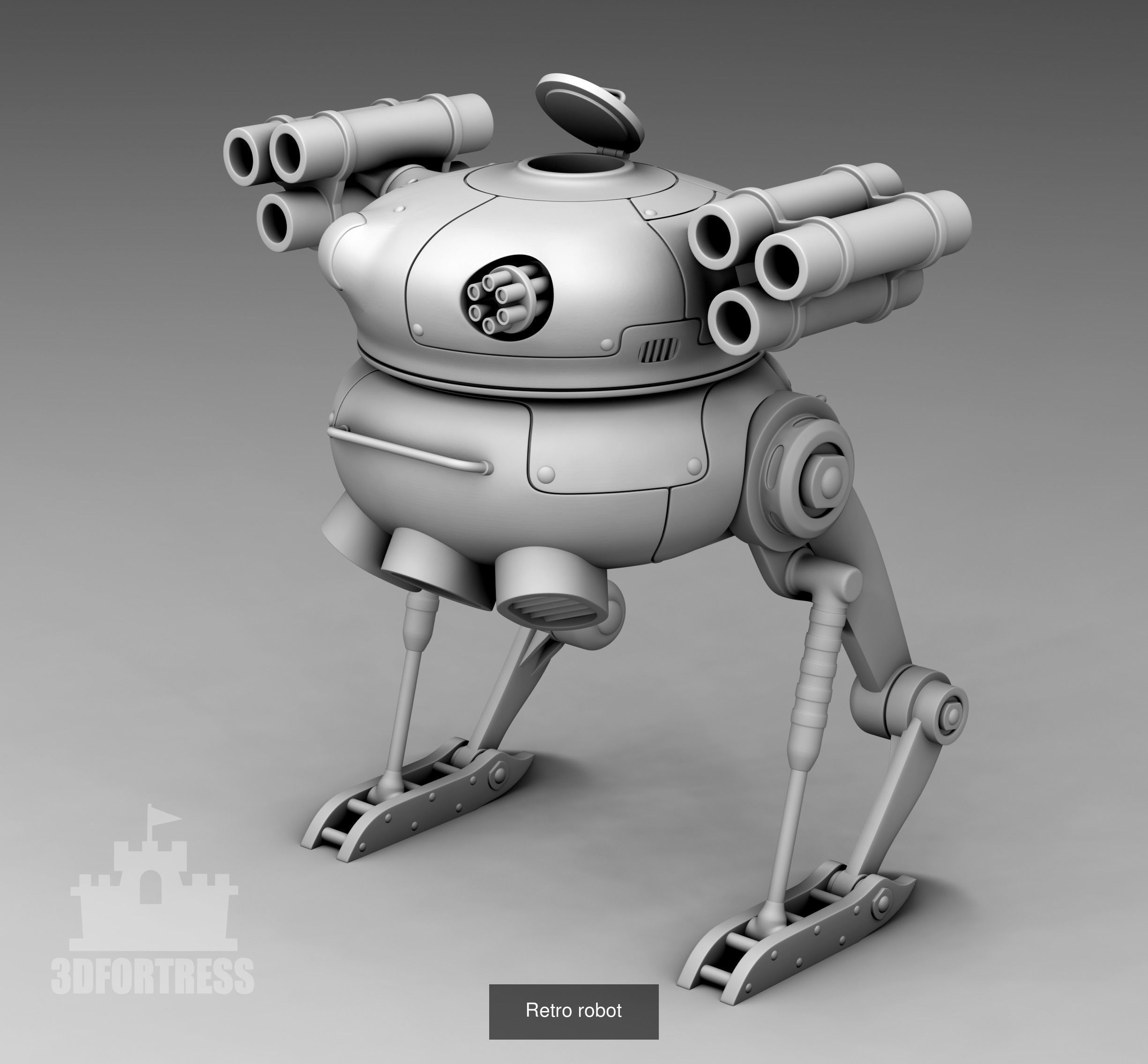 Cyber library - Robots 3D Model Collection_79