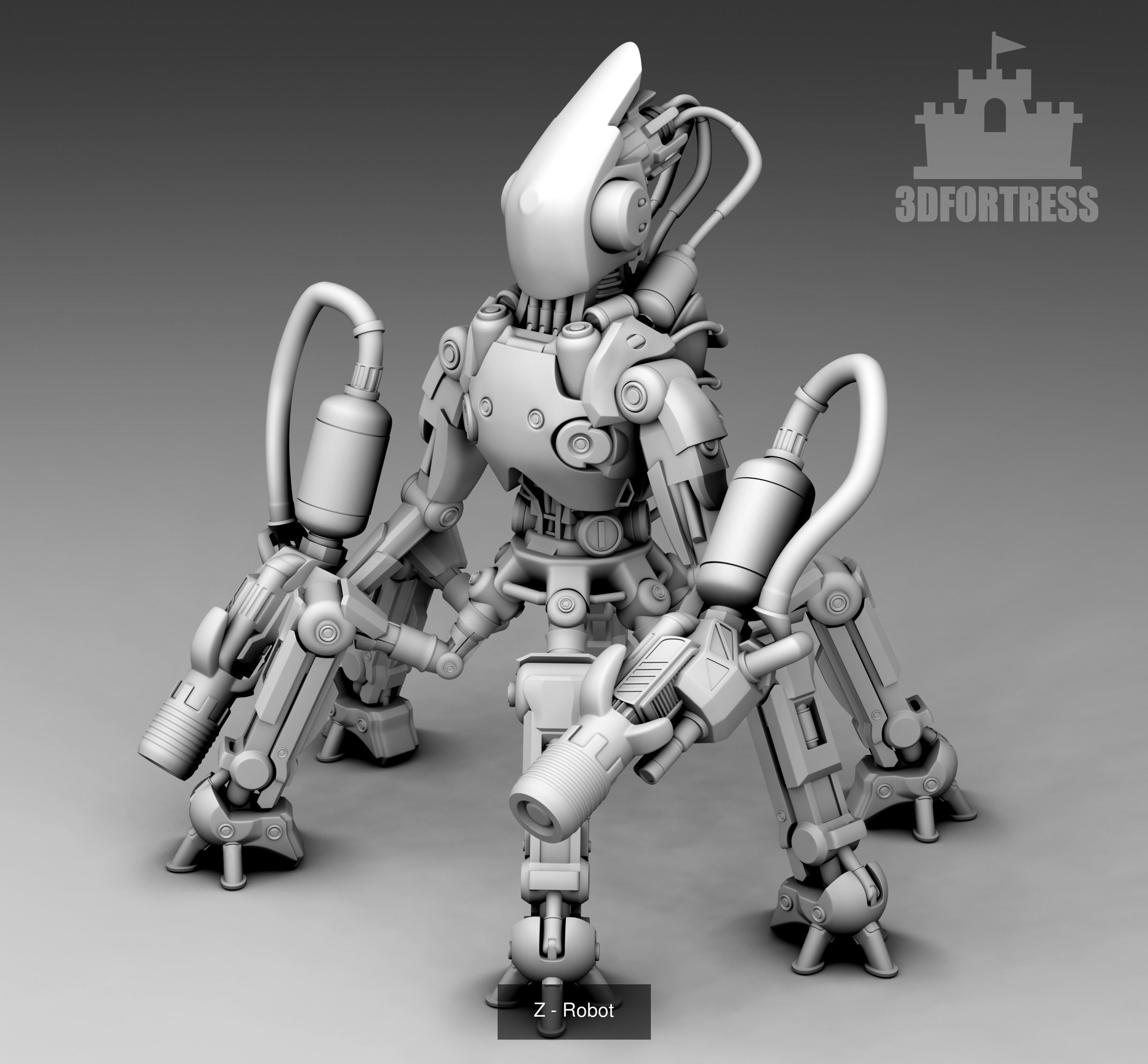 Cyber library - Robots 3D Model Collection_87