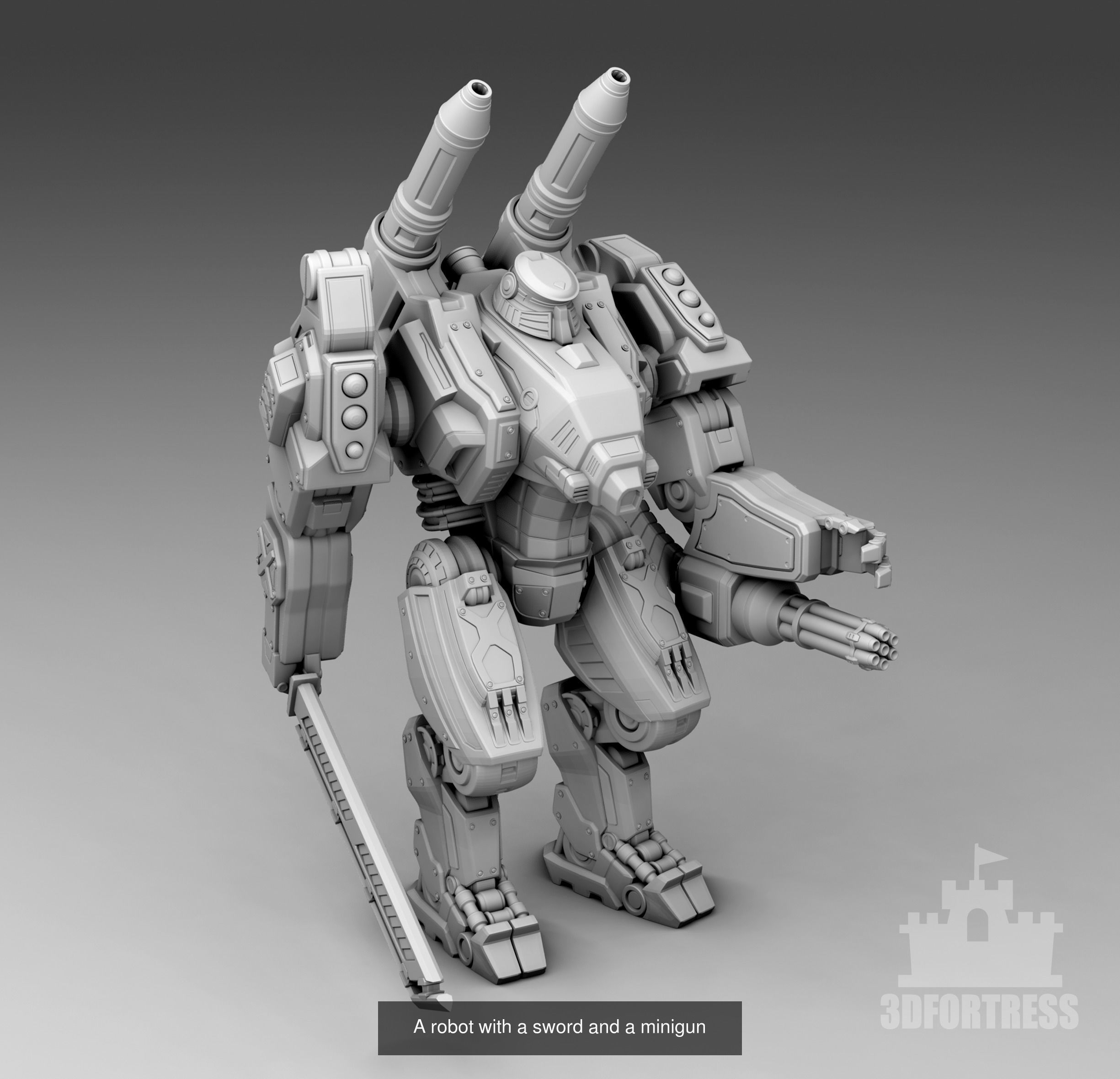 Cyber library - Robots 3D Model Collection_109