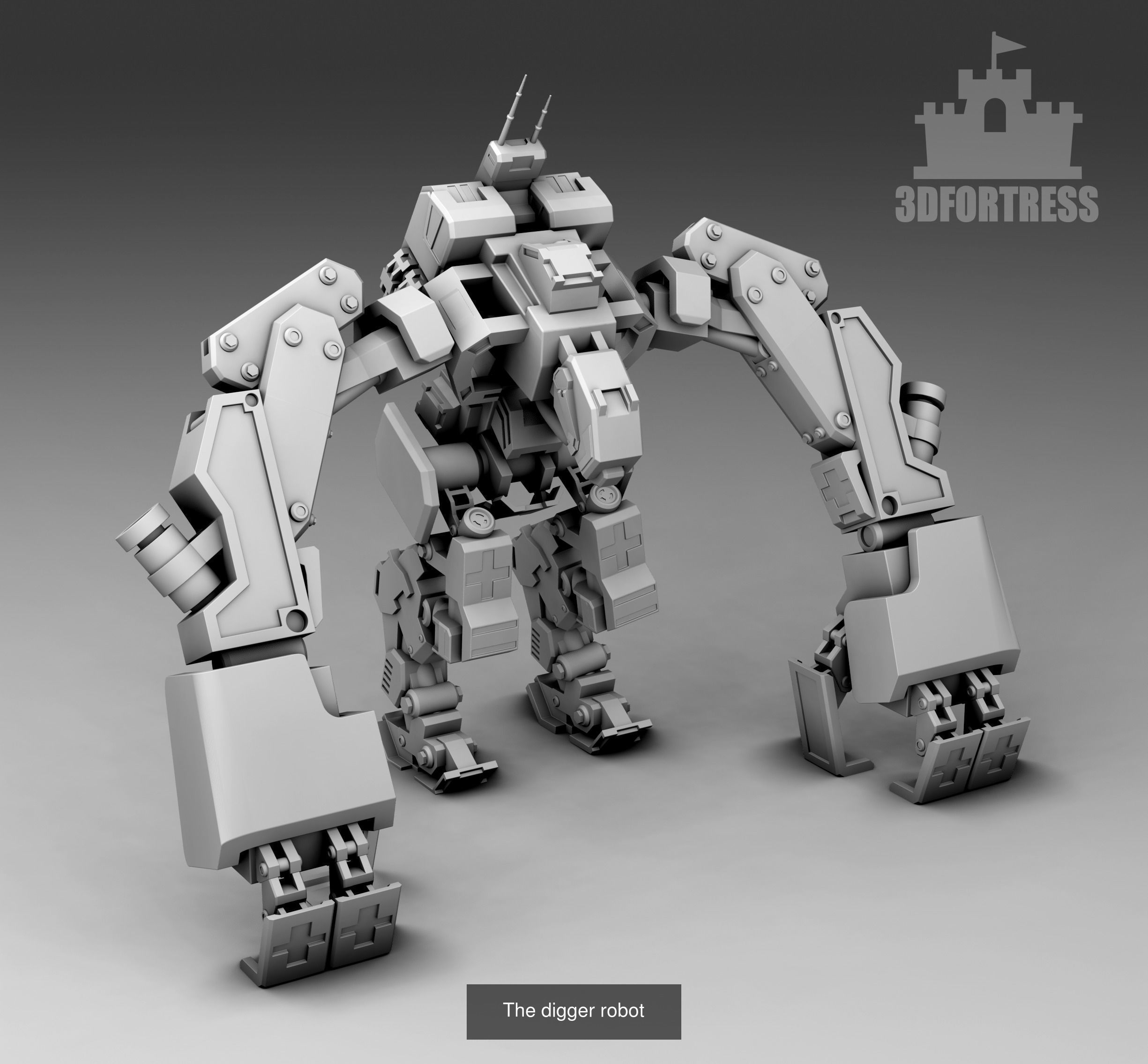 Cyber library - Robots 3D Model Collection_86