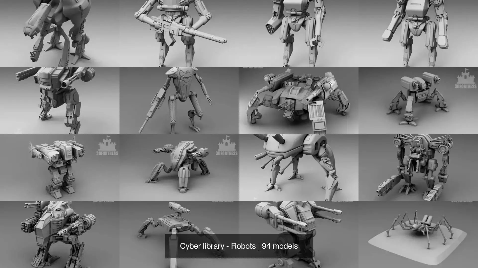 Cyber library - Robots 3D Model Collection_2