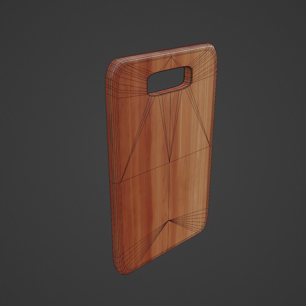 Cutting Board 05 Low-poly 3D model_7
