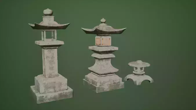 Japanese Stone lanterns