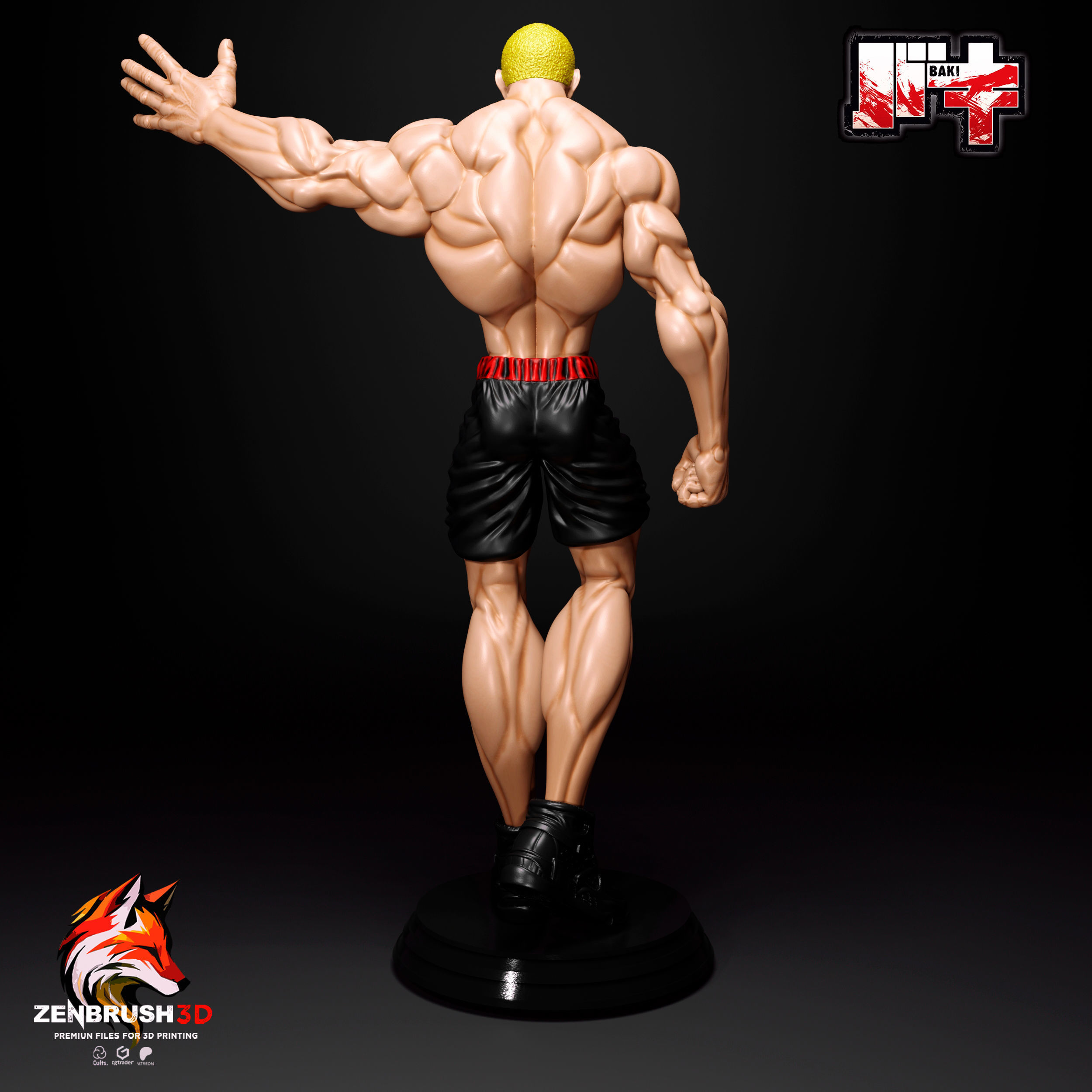 Jack Hanma - Baki - Netflix 3D print model_1