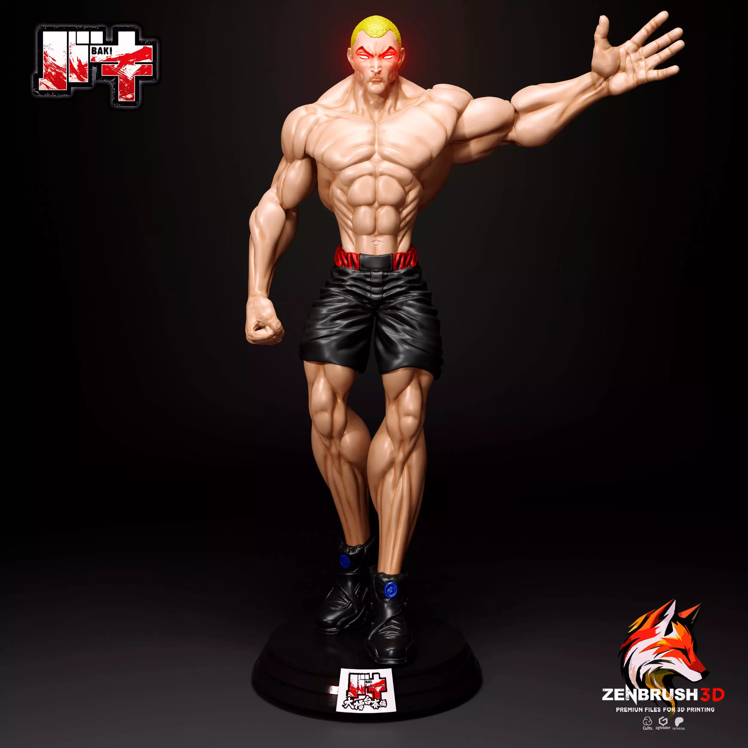 Jack Hanma - Baki - Netflix 3D print model_0