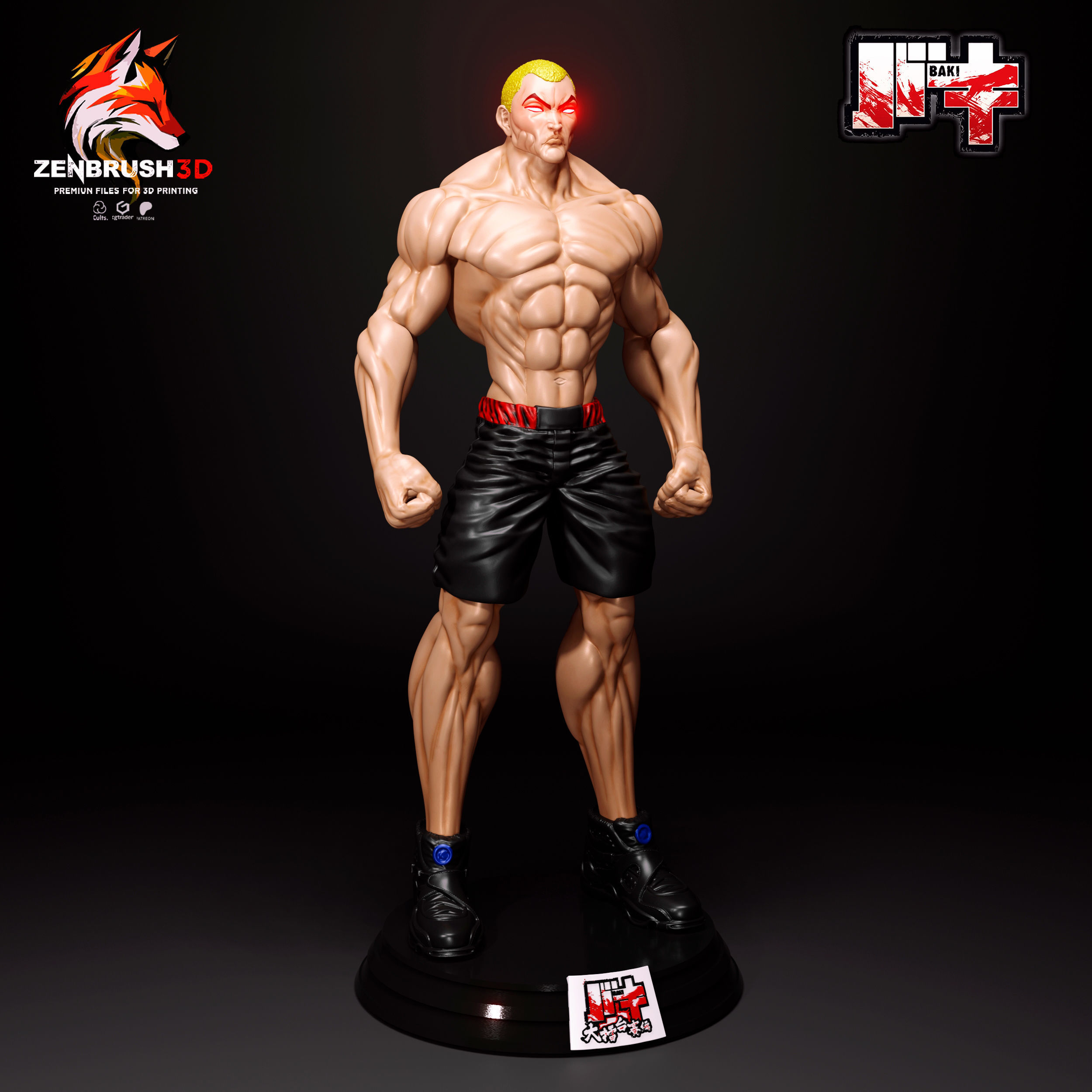 Jack Hanma - Baki - Netflix 3D print model_1