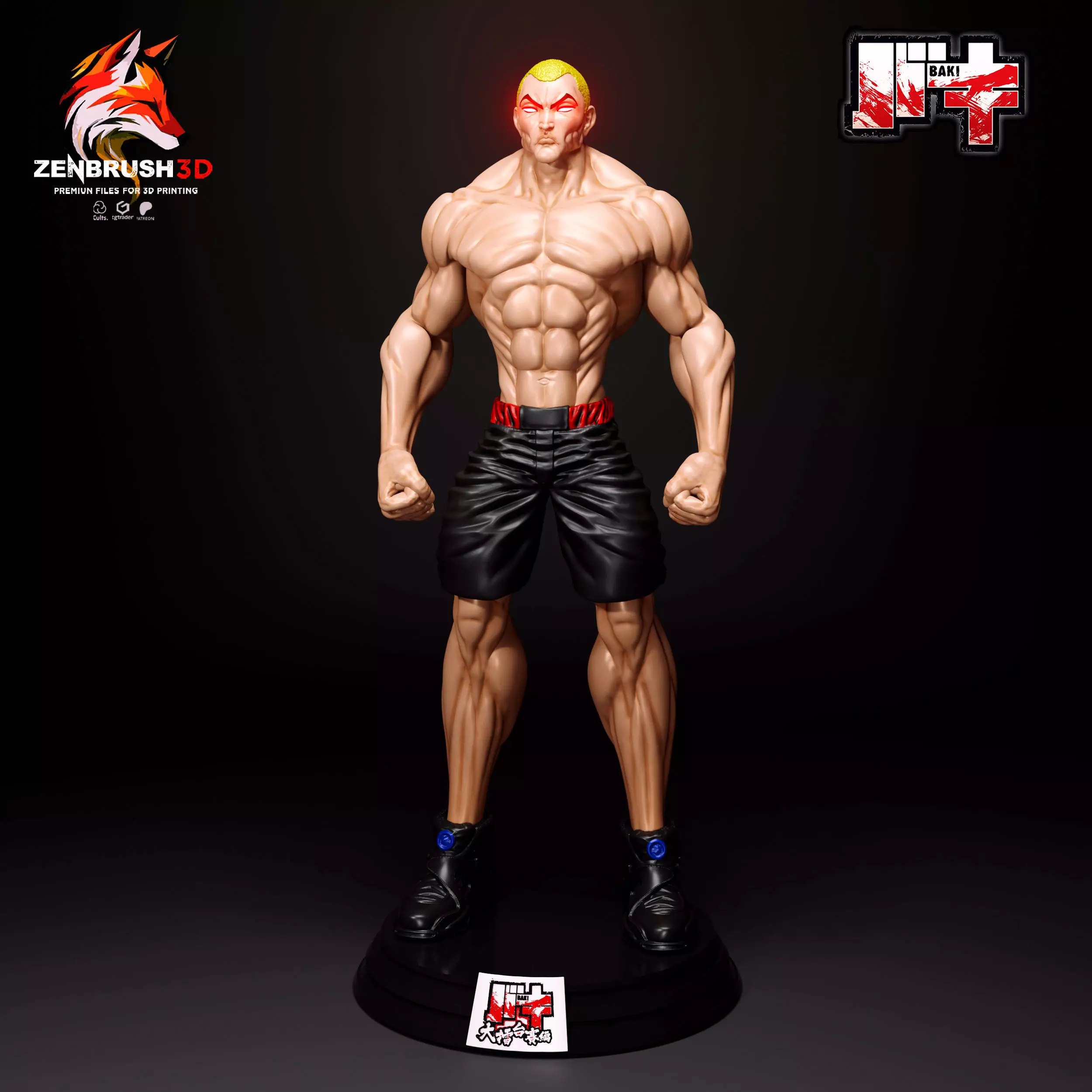 Jack Hanma - Baki - Netflix 3D print model_0