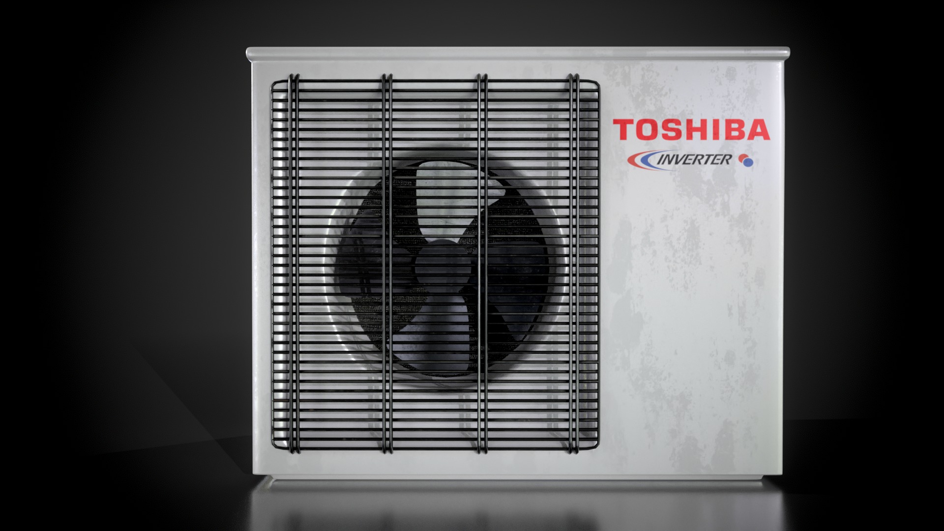 Air Conditioning Outdoor Unit Low-poly 3D model_5