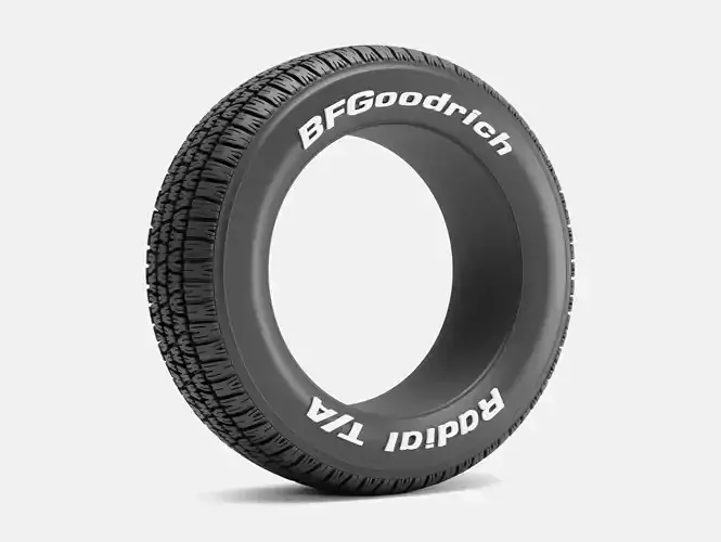15x7 BFGoodrich Radial TA Tire 225 60 R15 3D print model