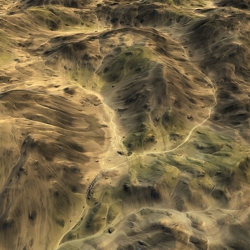 Landscape 124 Low-poly 3D model