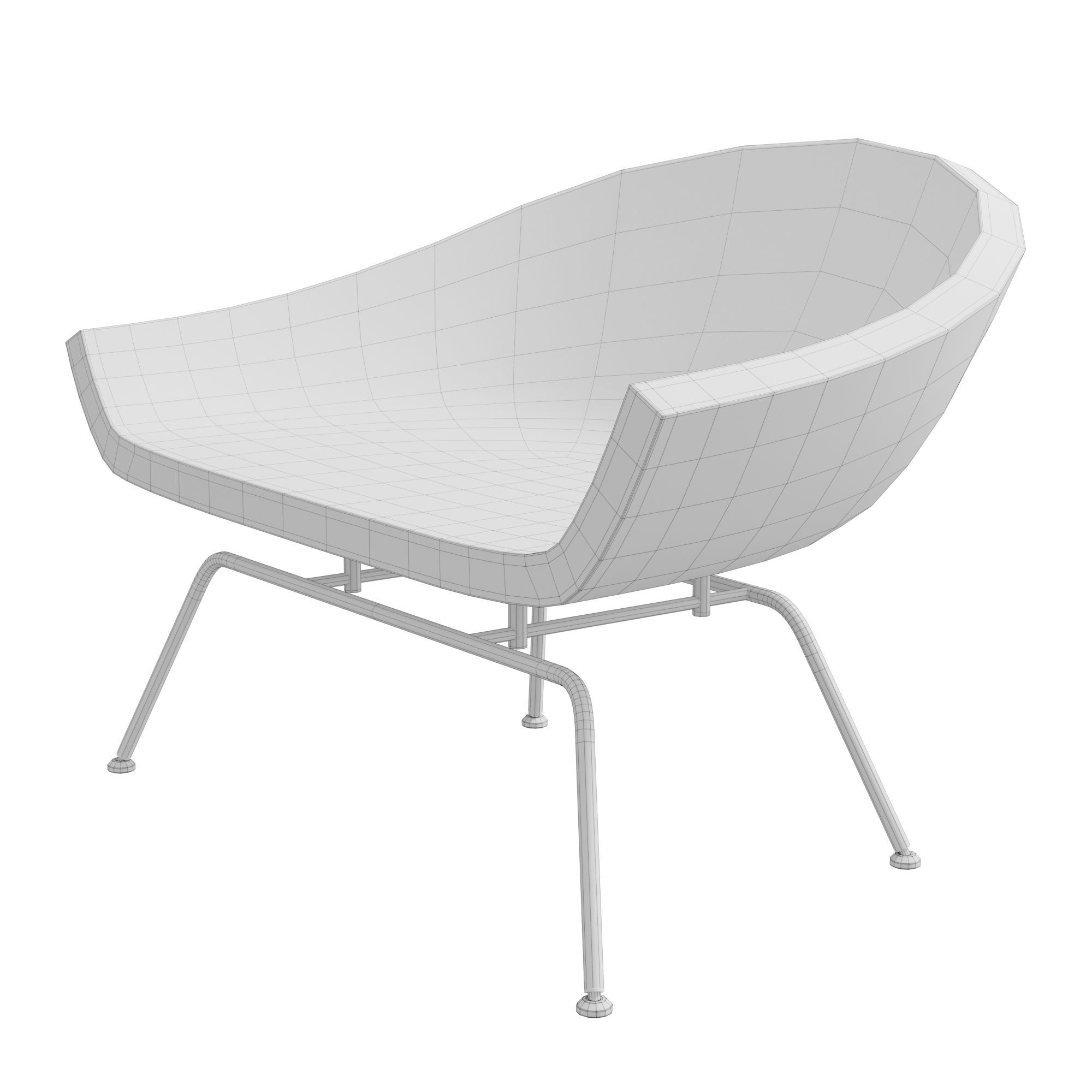 Dreyfuss chair 3D model_11