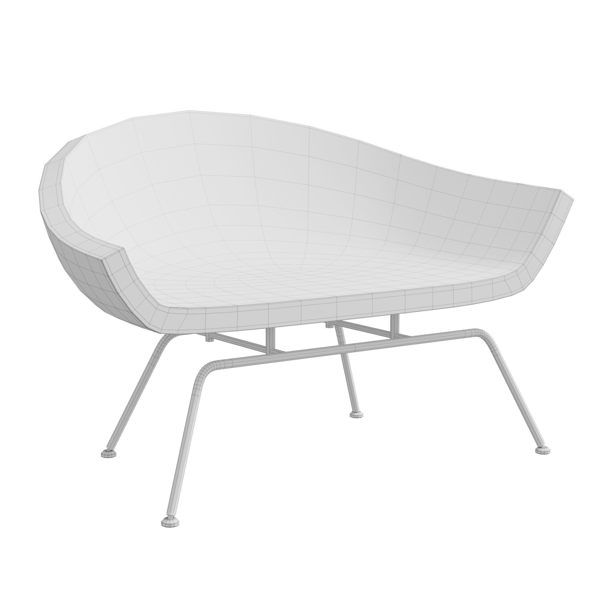 Dreyfuss chair 3D model_9