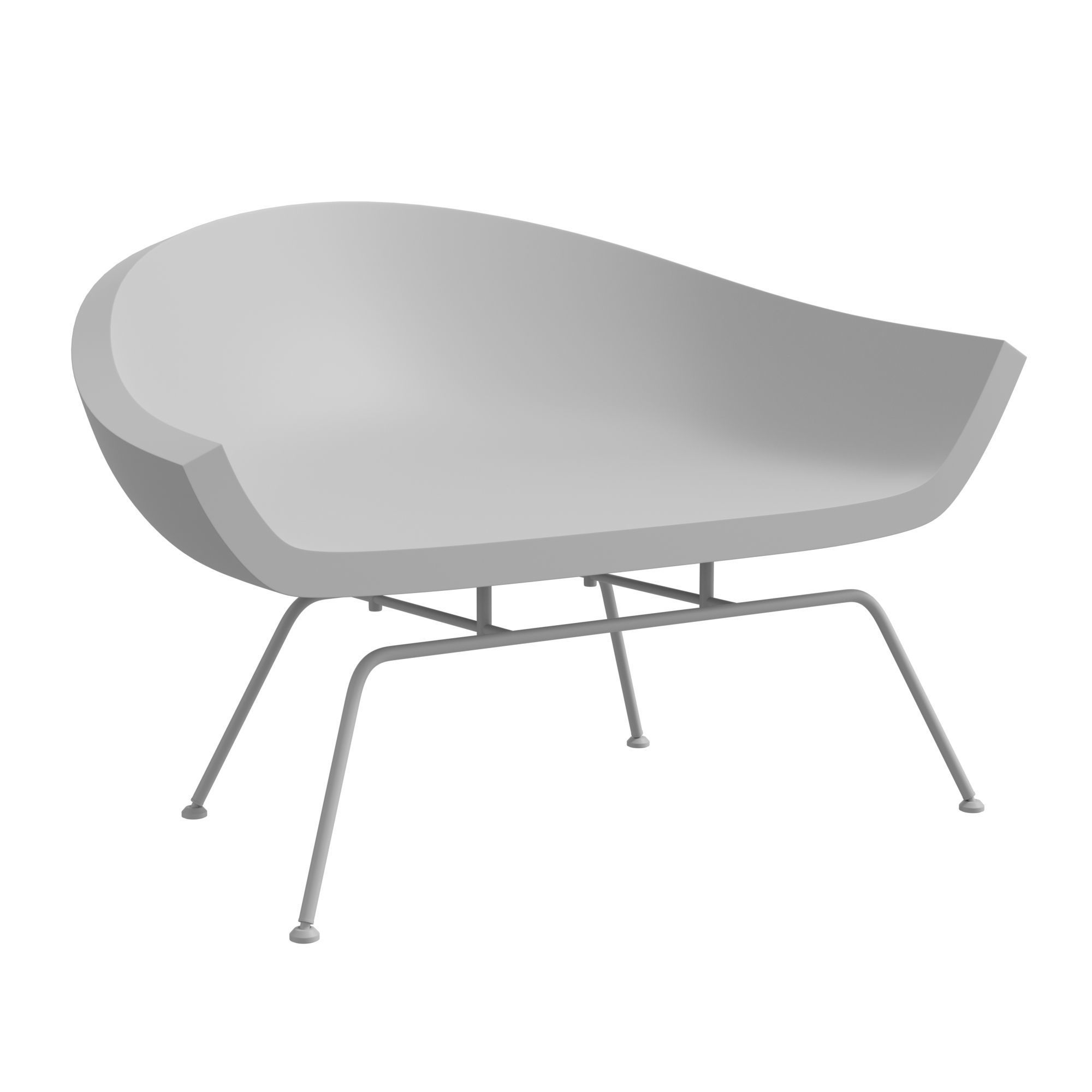 Dreyfuss chair 3D model_5