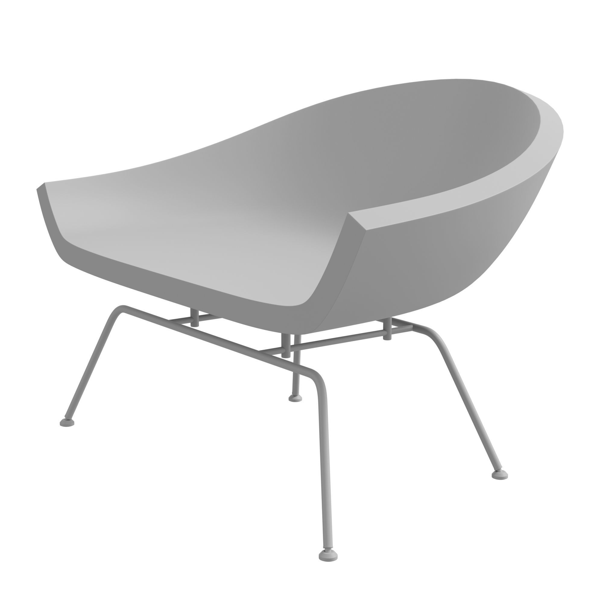 Dreyfuss chair 3D model_7