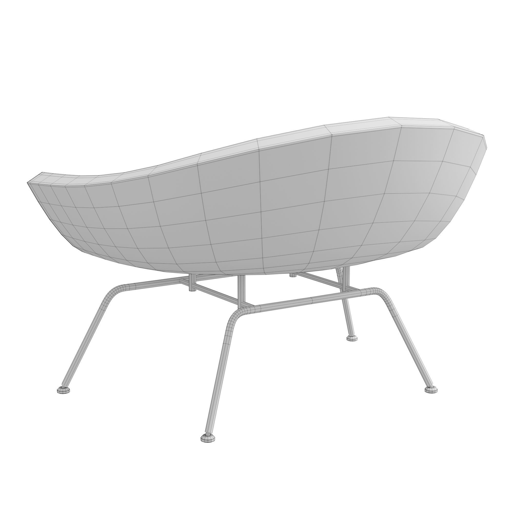 Dreyfuss chair 3D model_10