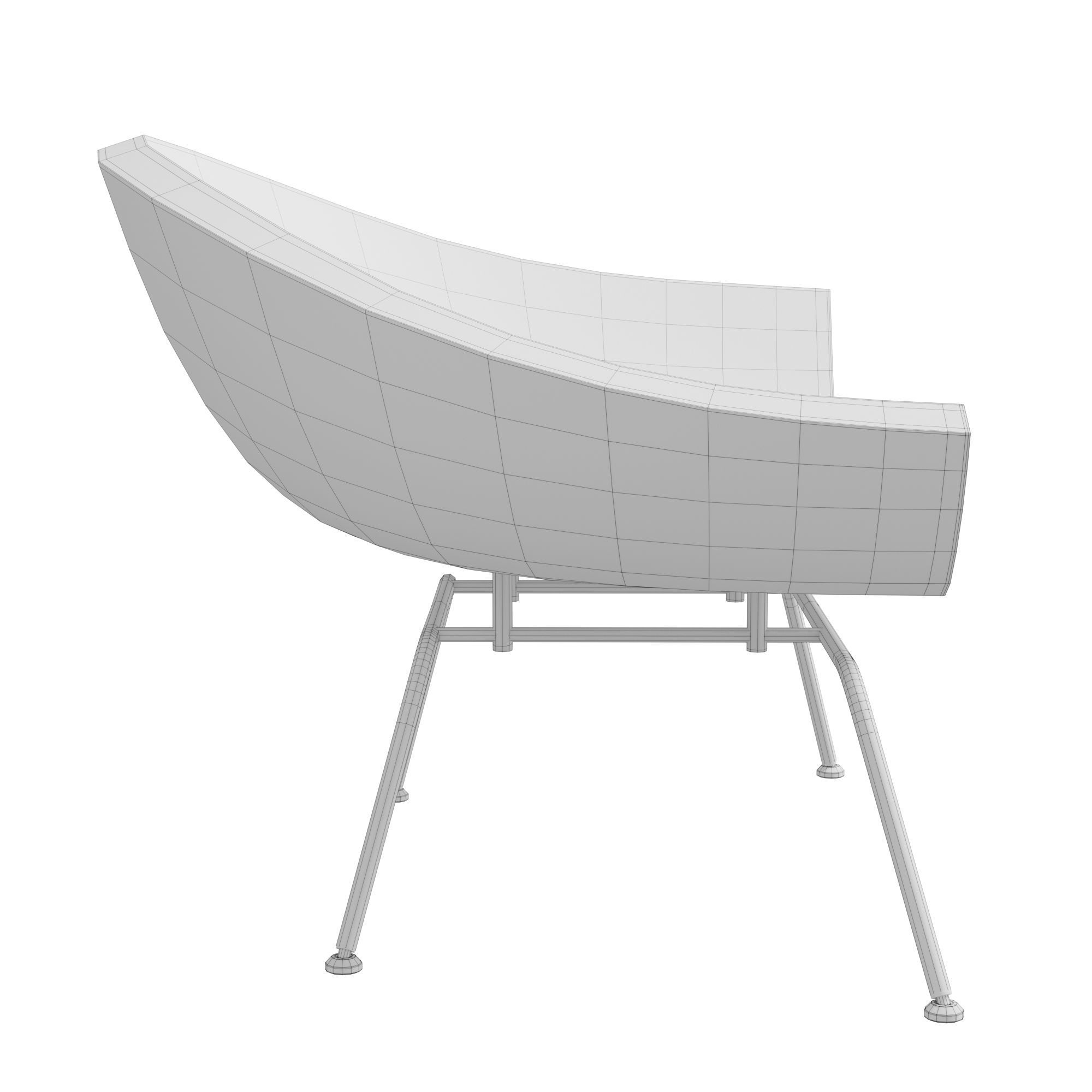 Dreyfuss chair 3D model_12