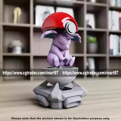 nidoran male in the pokeball from Pokemon