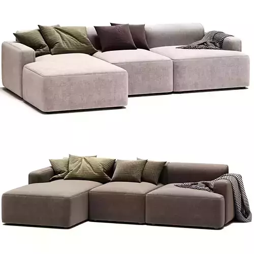 Sofa Rinconera De Pana Melva