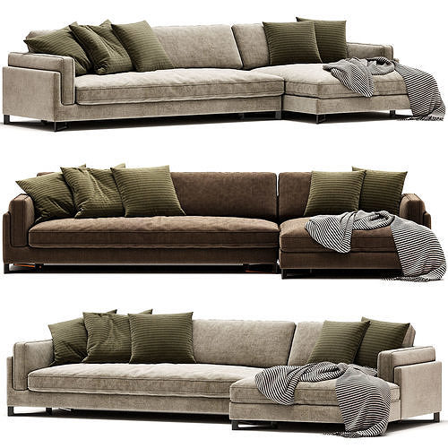 DAVIS IN Sofa By Frigerio 3D model