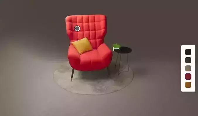 Modern Armchair 3D Mode
