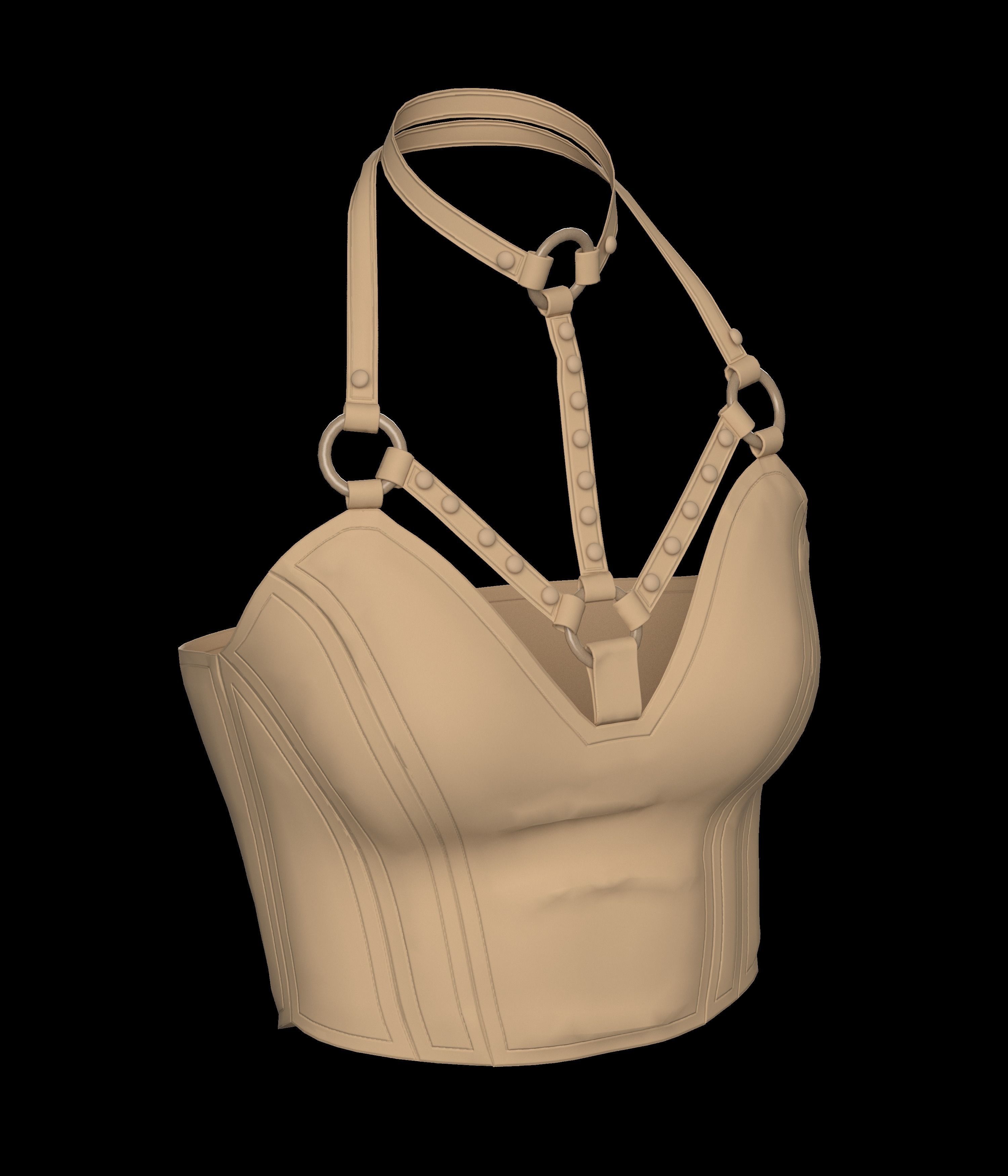 10 CROP TOP Low-poly 3D model_12